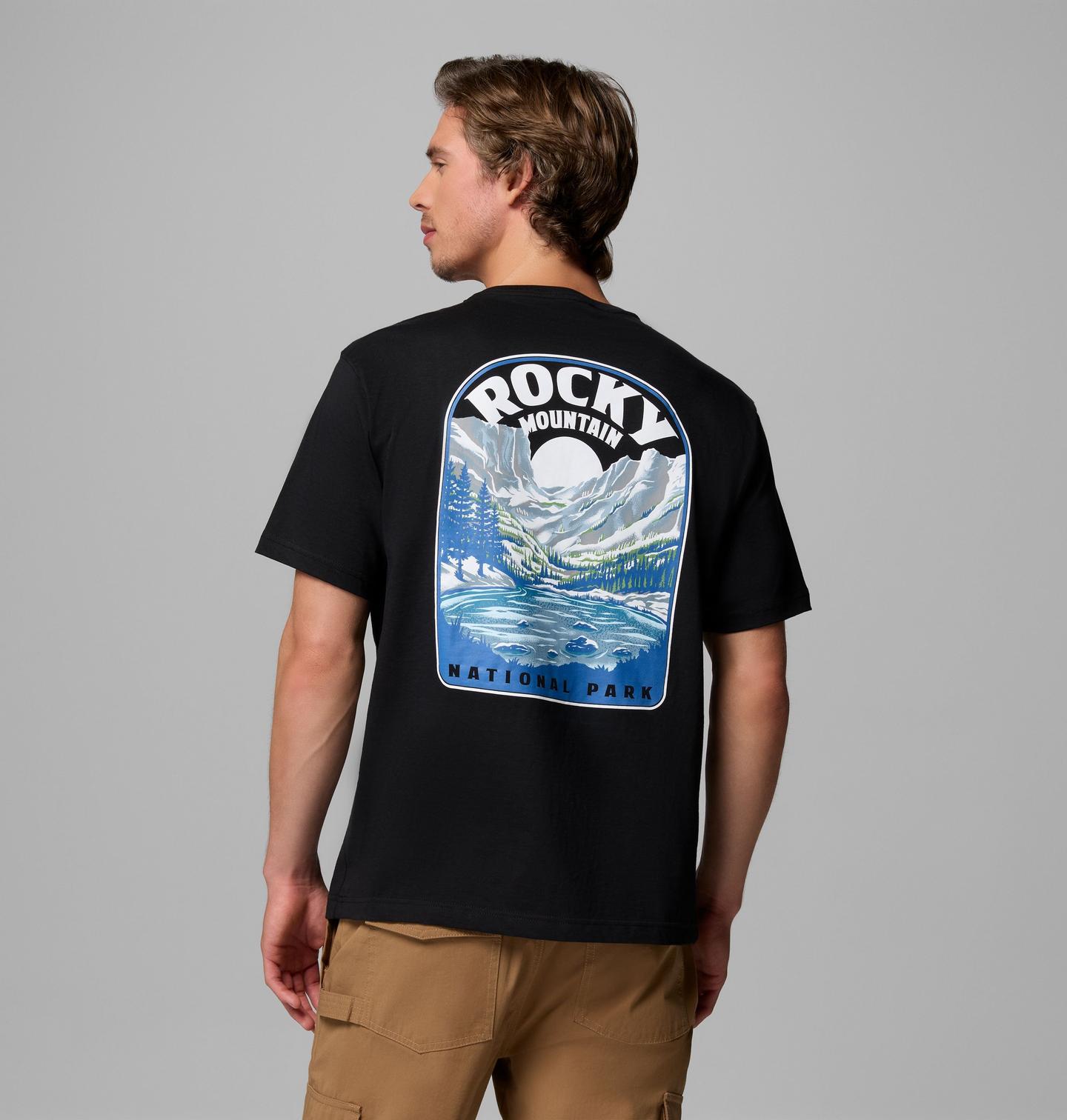 Мужская футболка Columbia Brock Graphic, цвет: Чёрный — фото 1