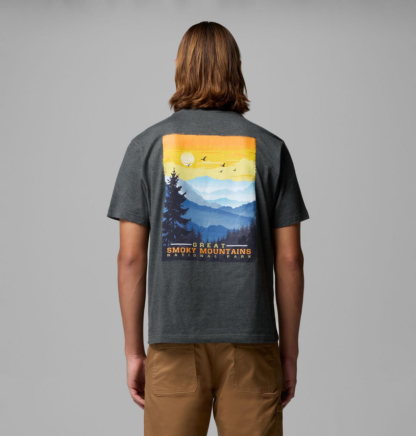 Мужская футболка Columbia Adrian Smoky NP CSC, цвет: Угольный меланжевый — фото 1