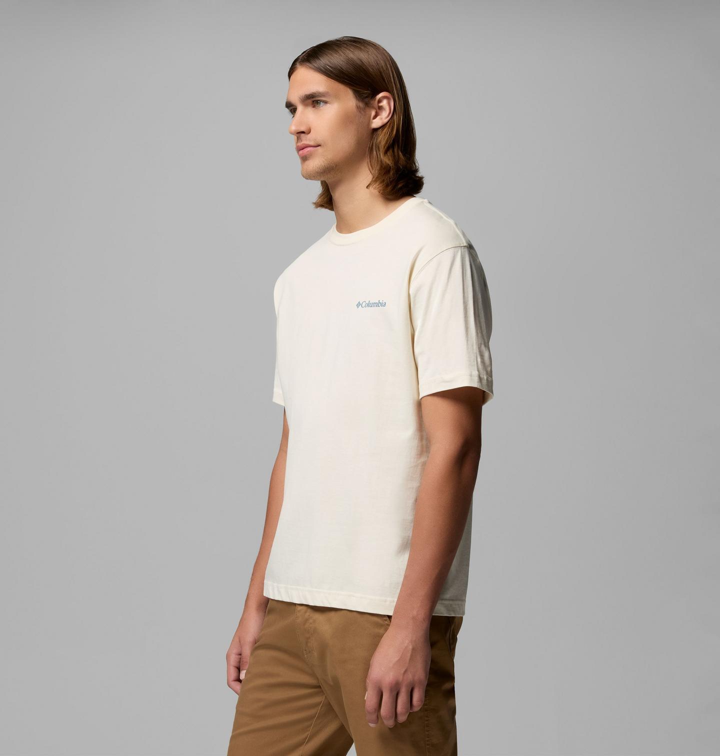 Мужская футболка Columbia Bixby CA CSC Short Sleeve, цвет: Меловой — фото 3