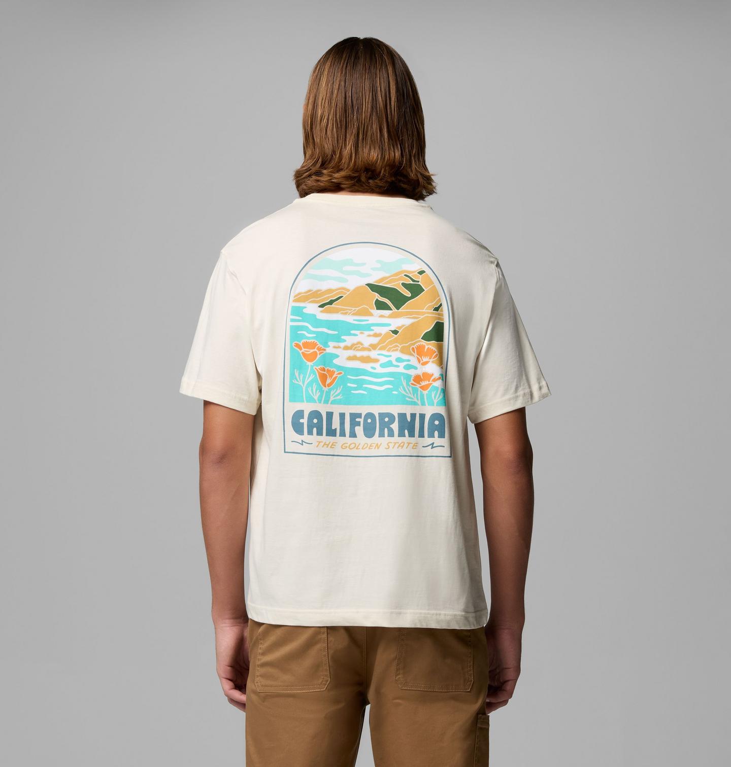 Мужская футболка Columbia Bixby CA CSC Short Sleeve, цвет: Меловой — фото 1
