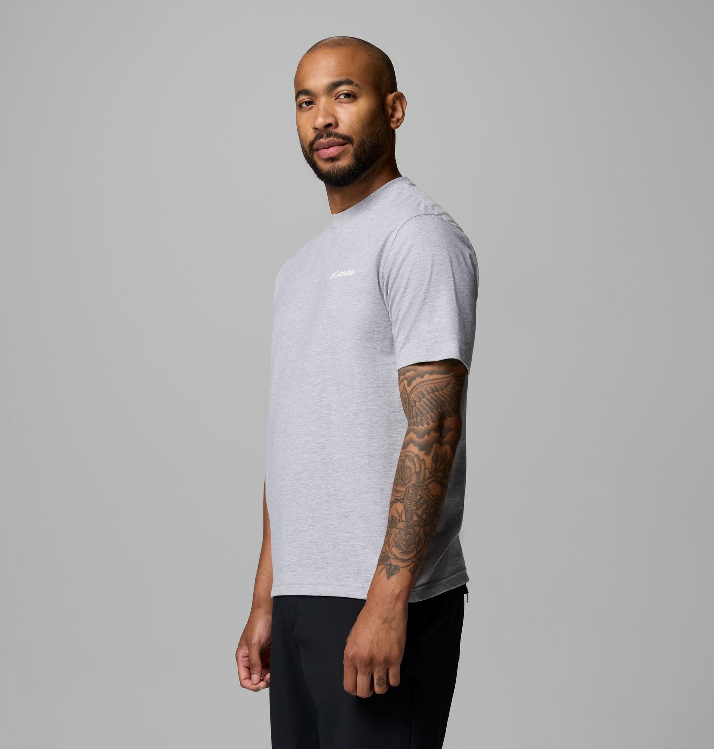 Мужская футболка Columbia Floridasun Fl Gator CSC Short Sleeve, цвет: Серый меланжевый — фото 3