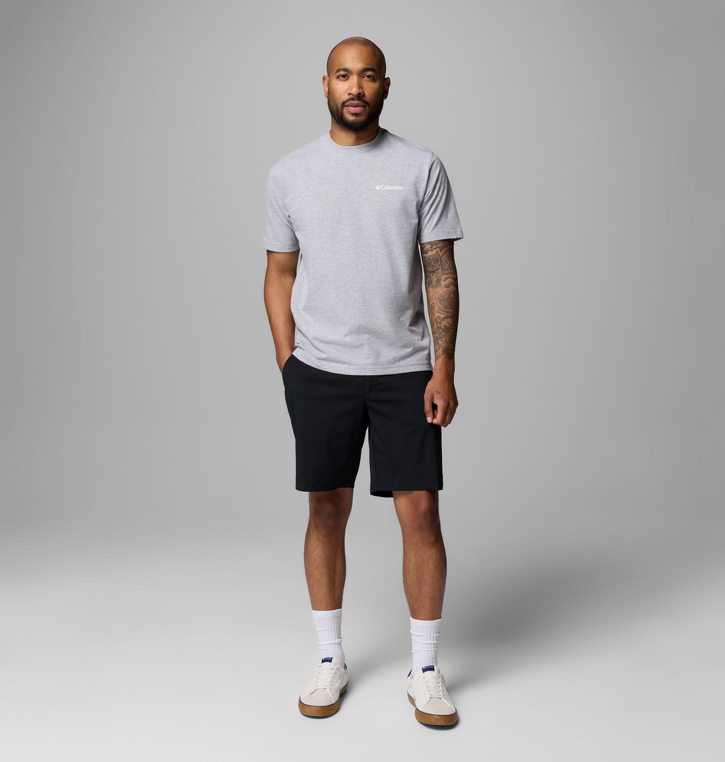 Мужская футболка Columbia Floridasun Fl Gator CSC Short Sleeve, цвет: Серый меланжевый — фото 2
