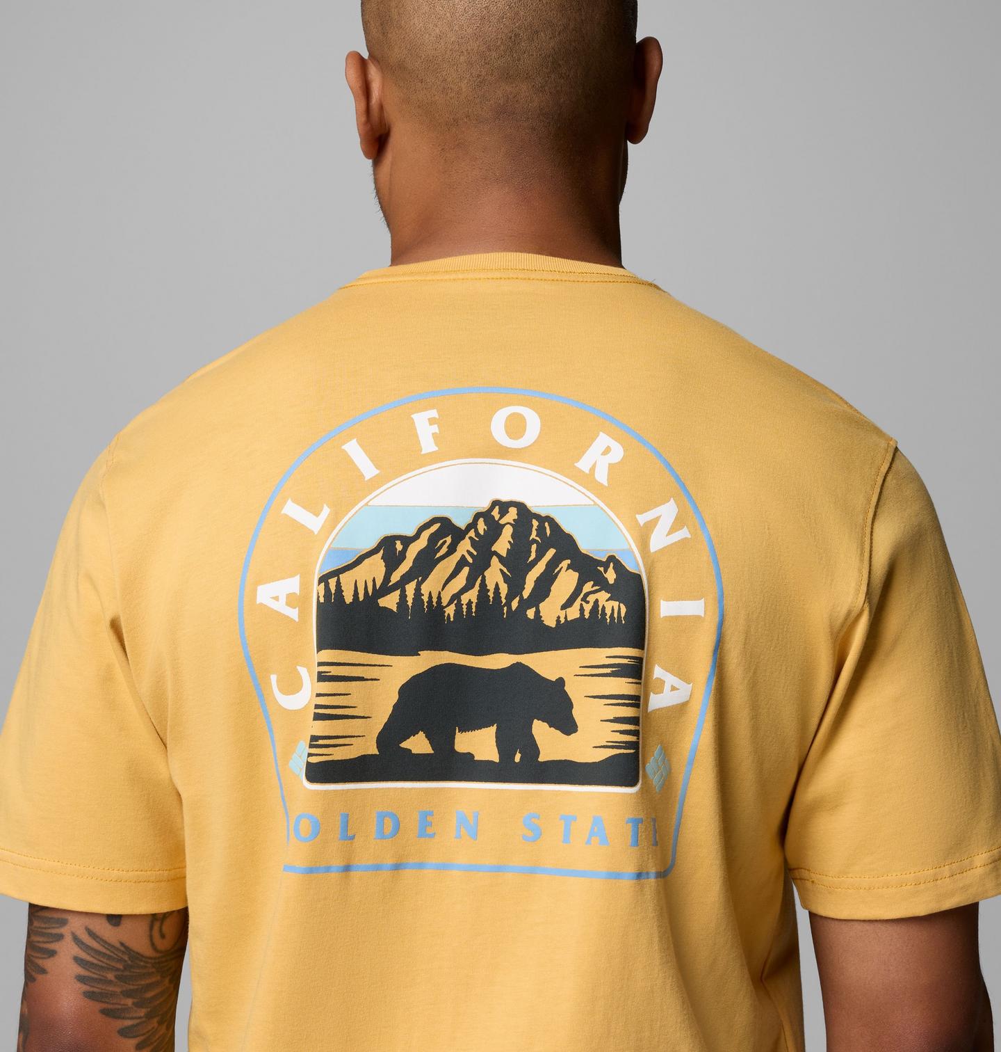 Мужская футболка Columbia Oro CA Bear CSC, цвет: Горчичный — фото 4