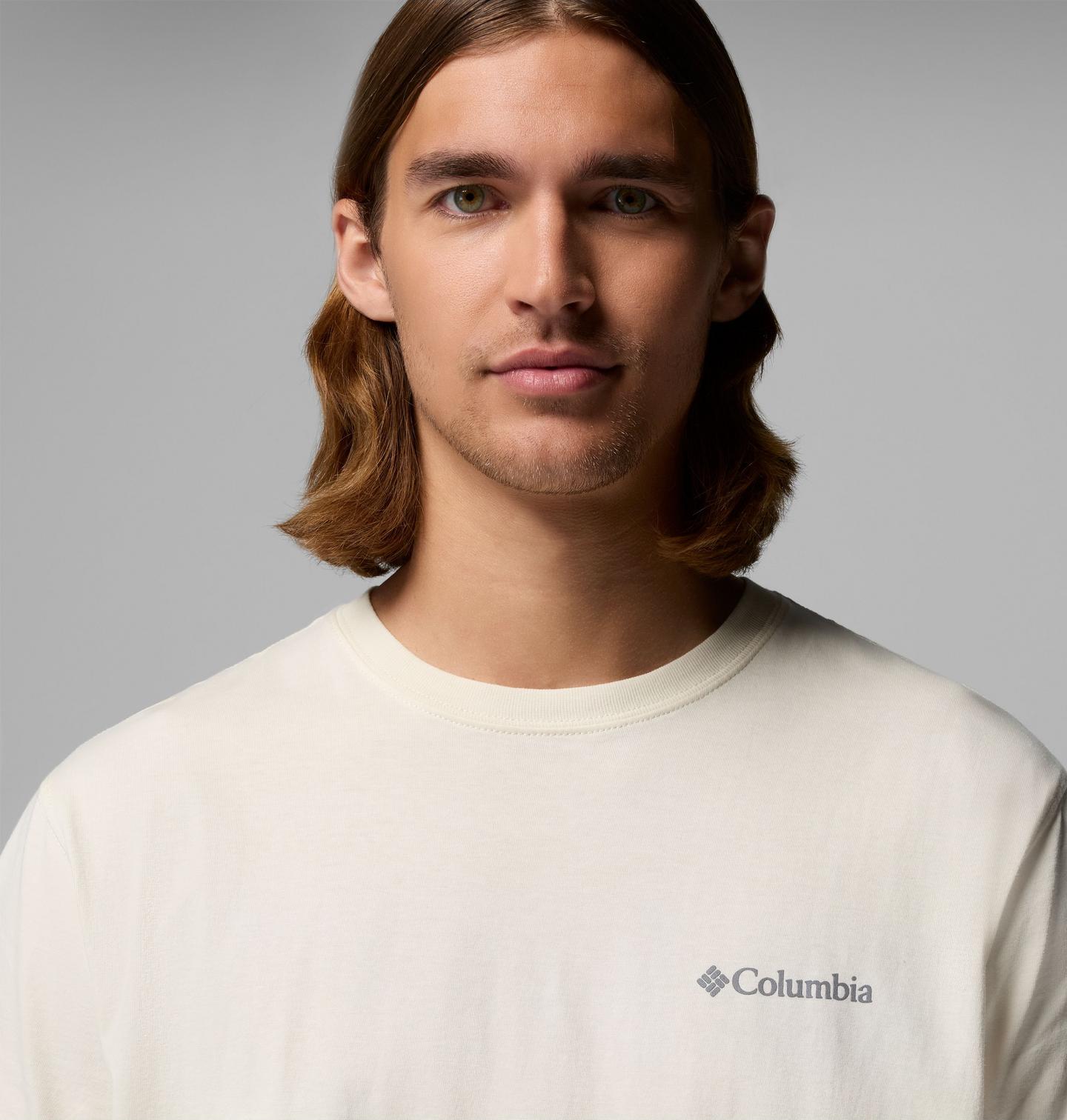 Мужская футболка Columbia Nash TN CSC Short Sleeve, цвет: Меловой — фото 4