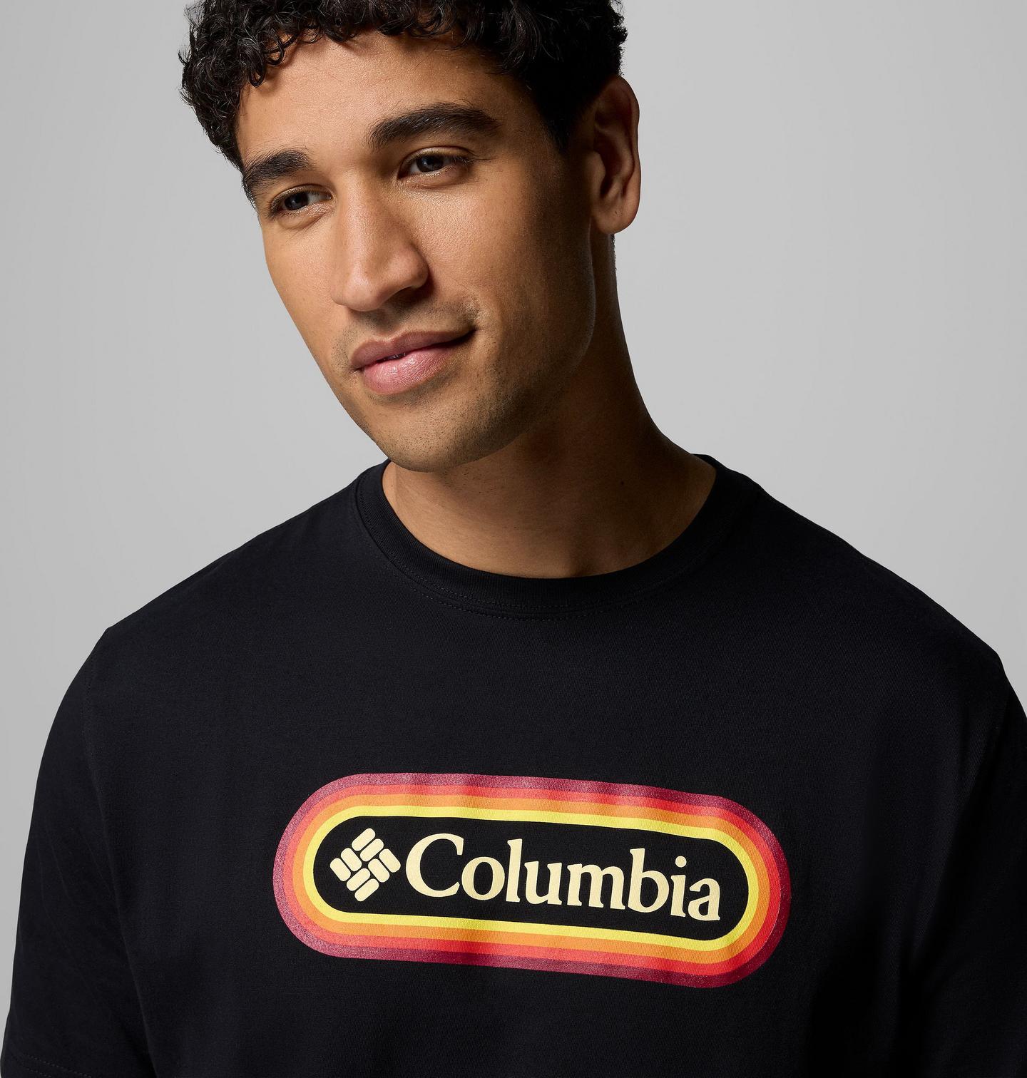 Мужская футболка Columbia Radio Graphic, цвет: Чёрный — фото 4