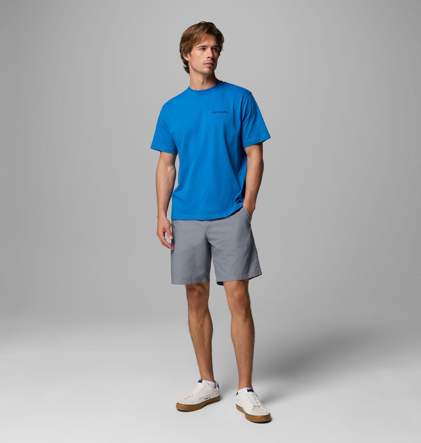 Мужская футболка Columbia Serene TN CSC Short Sleeve, цвет: Яркий синий — фото 2