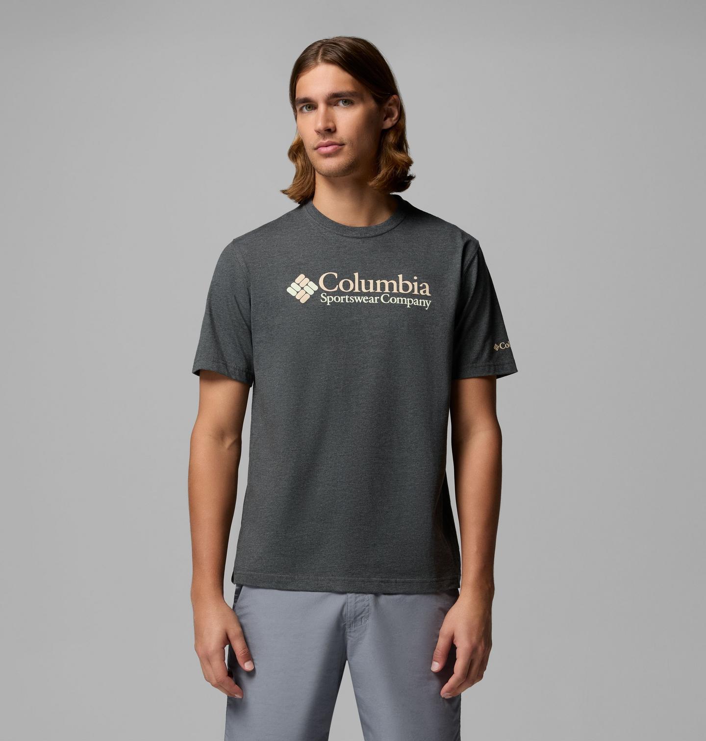 Мужская футболка Columbia Shift CSC, цвет: Угольный меланжевый — фото 1