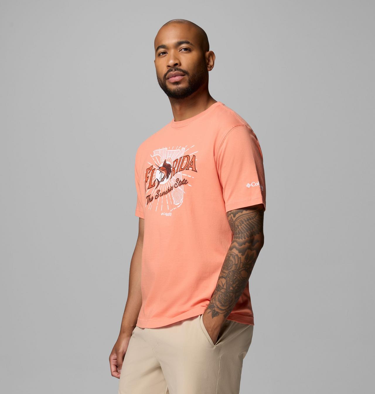 Men's Vacation Marlin FL PFG Short Sleeve T-Shirt 4