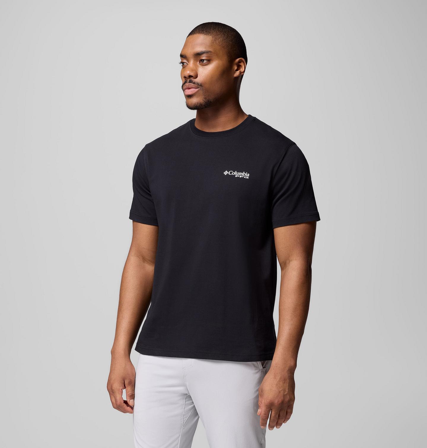 Мужская футболка Columbia PFG Luminate Graphic, цвет: Чёрный — фото 4