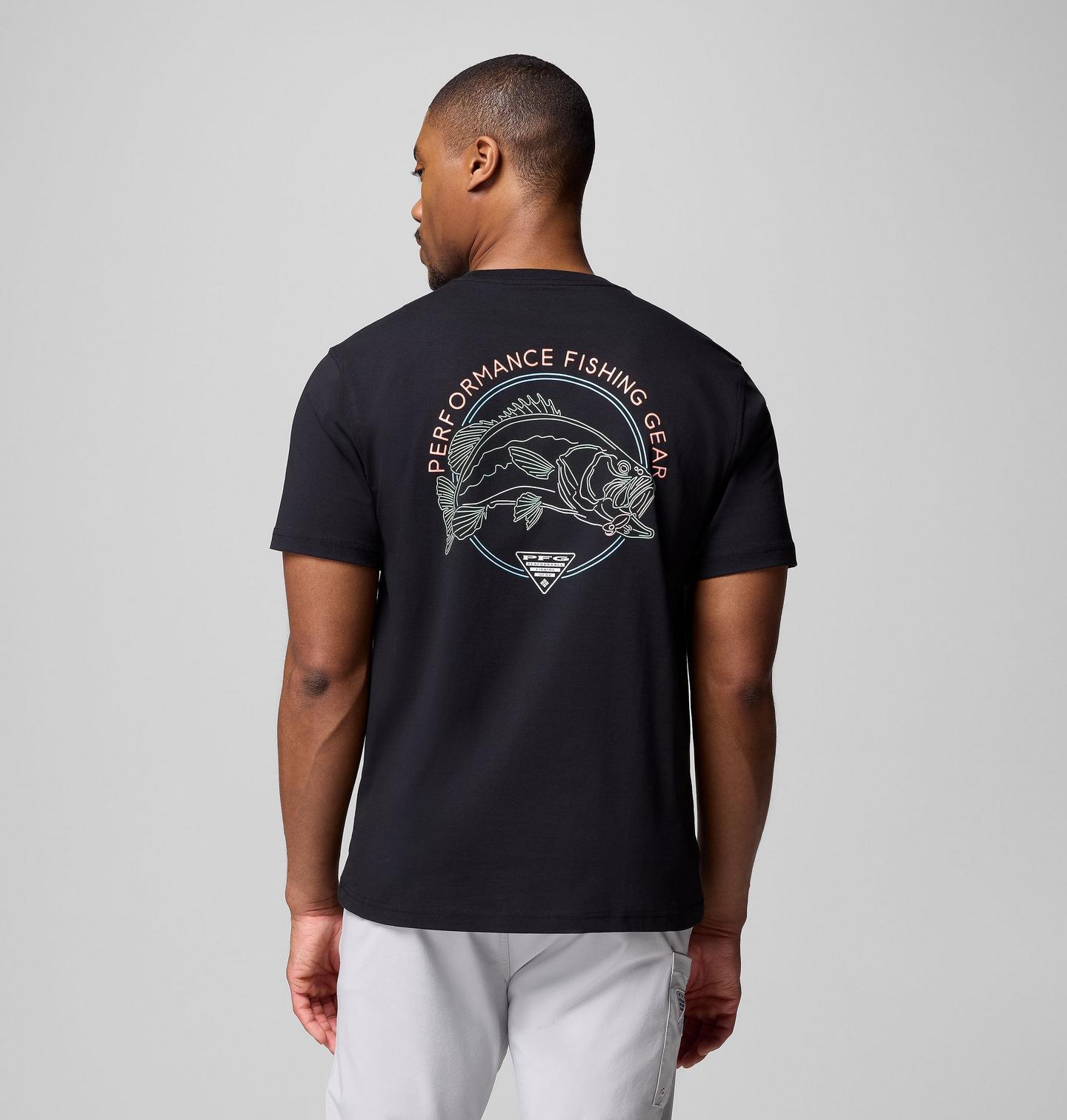 Мужская футболка Columbia PFG Luminate Graphic, цвет: Чёрный — фото 1