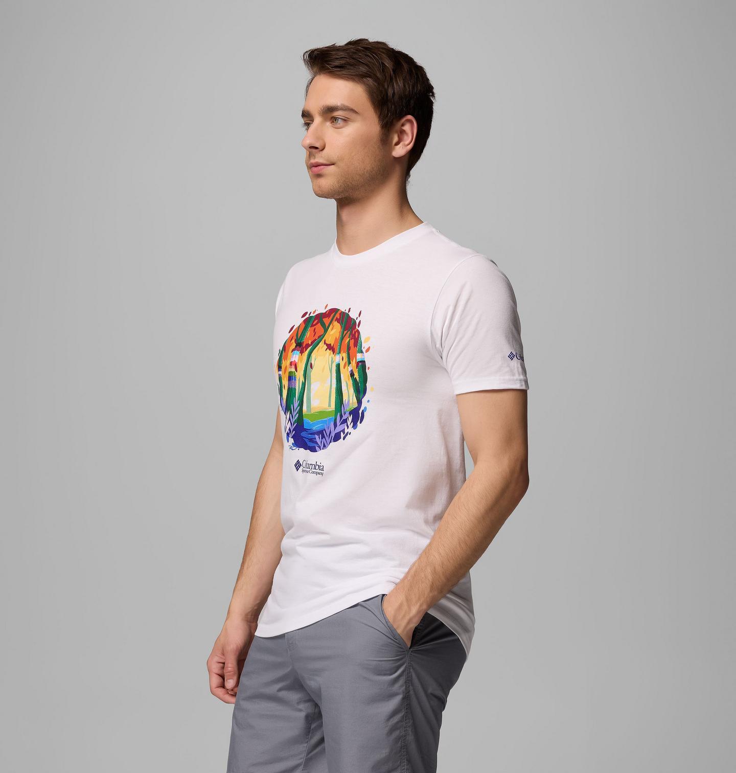 Мужская футболка Columbia Pride 25 Graphic, цвет: Белый — фото 4