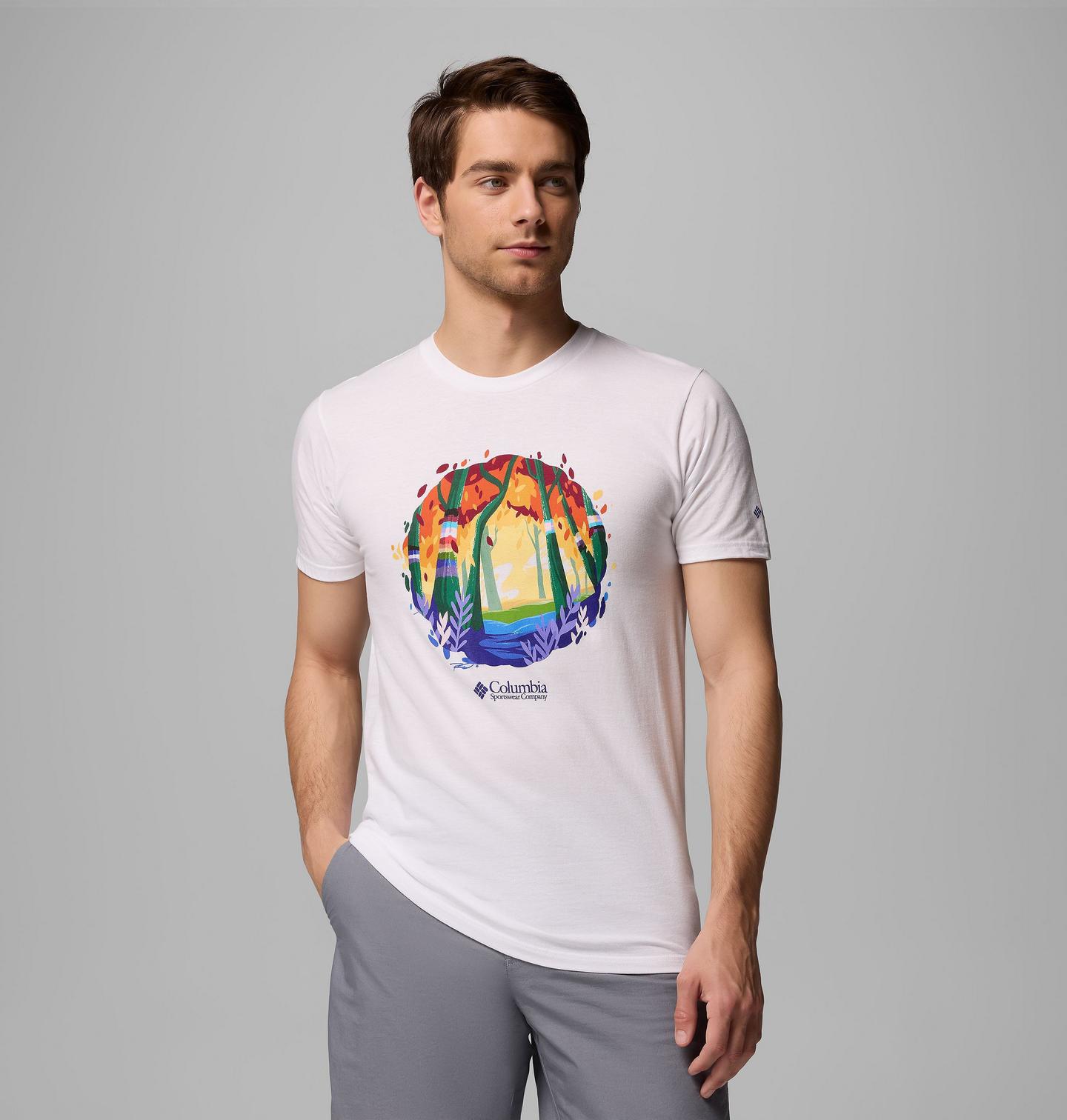 Мужская футболка Columbia Pride 25 Graphic, цвет: Белый — фото 1