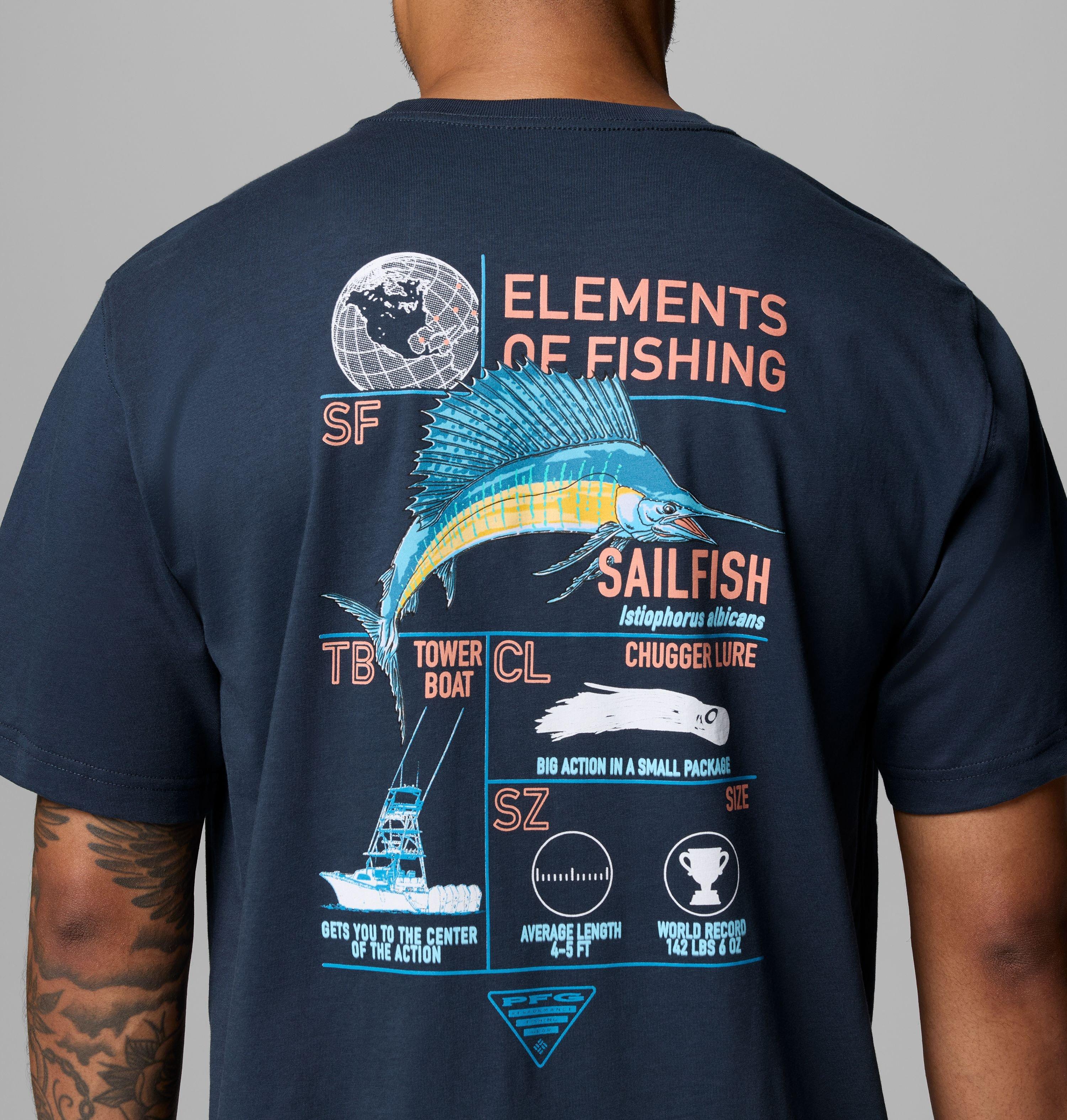 MEN'S ANSKI SAILFISH BR PFG SS TEE | 425 | S 6