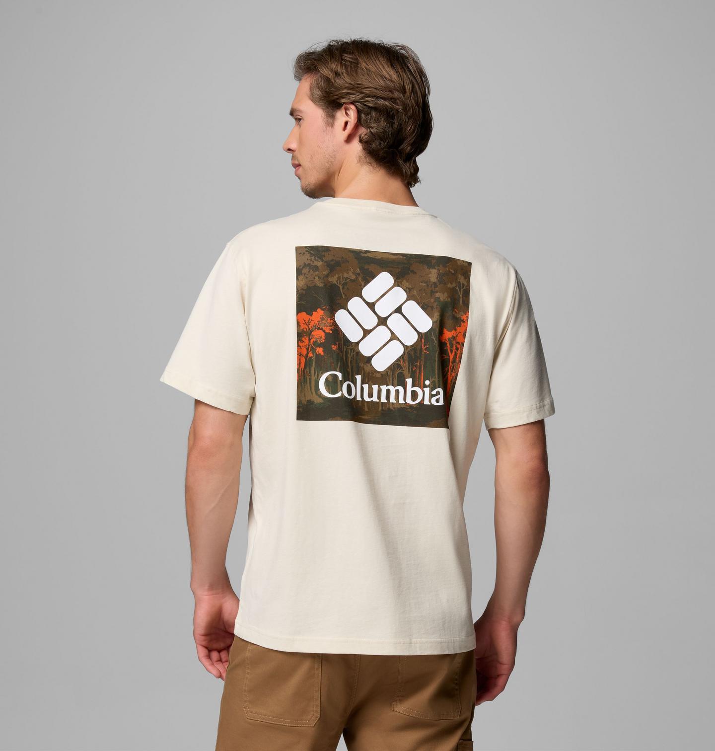 Мужская футболка Columbia Deschutrees CSC Short Sleeve, цвет: Меловой — фото 1