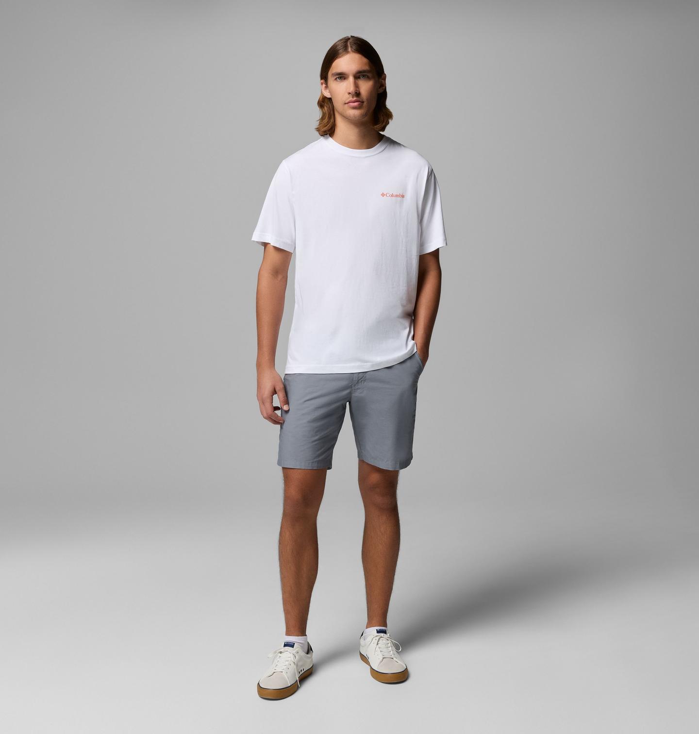 Мужская футболка Columbia Dungeness SF CA CSC Short Sleeve, цвет: Белый — фото 2