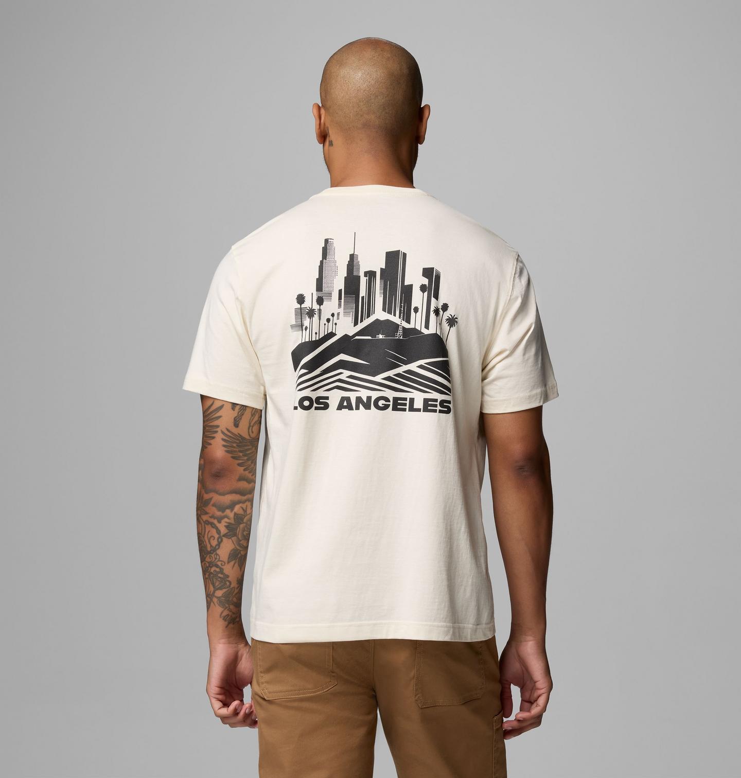 Мужская футболка Columbia Los Angeles California Short Sleeve Graphic, цвет: Меловой — фото 1