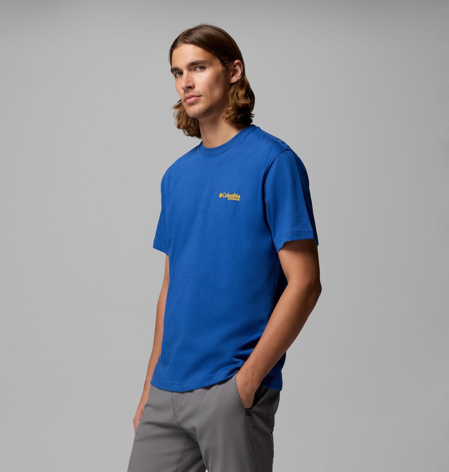 Мужская футболка Columbia Marques Flag Br PHG Short Sleeve, цвет: Синий — фото 4