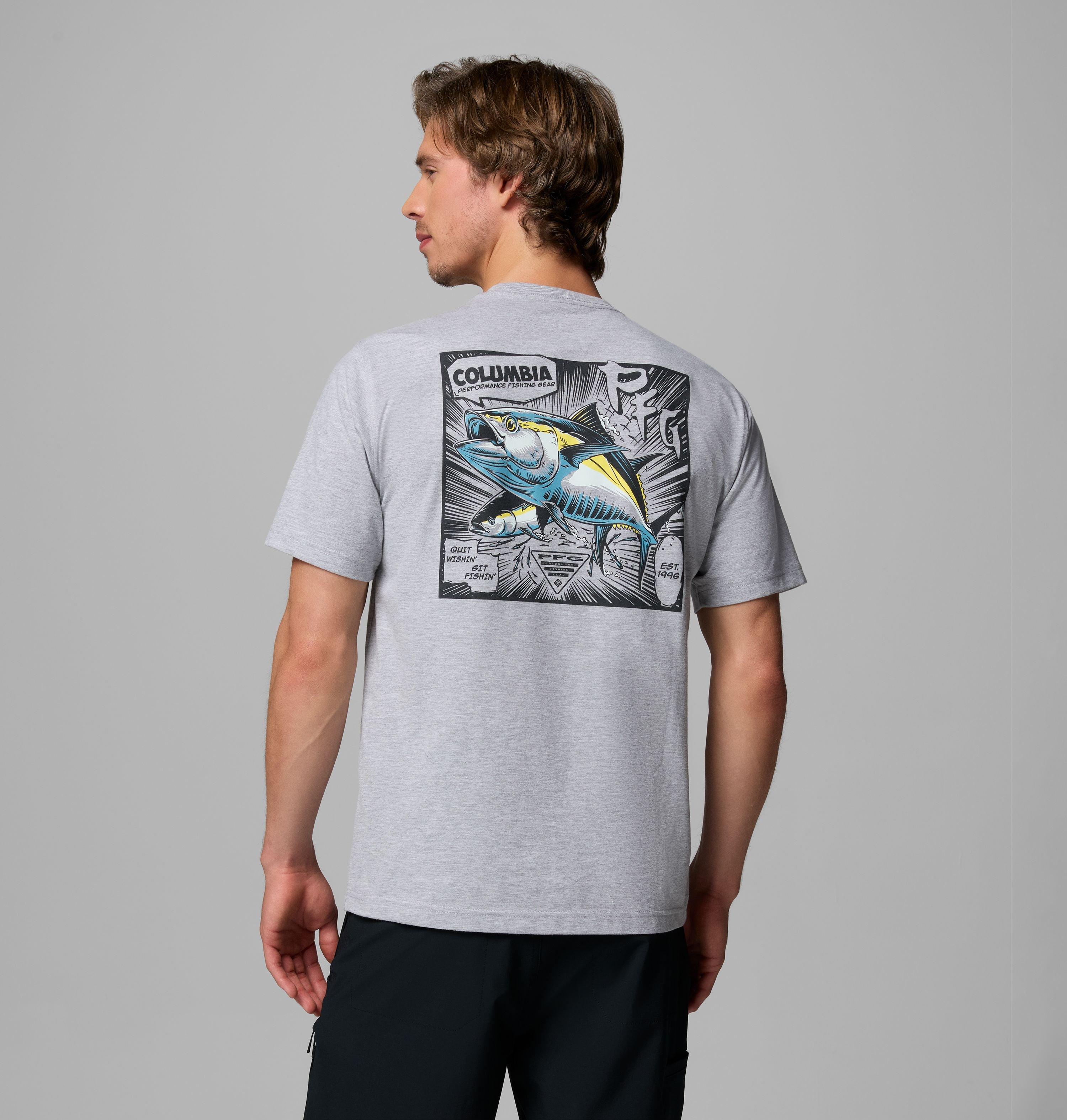 Columbia Men's Nani Tuna PFG Short Sleeve Graphic T-Shirt-