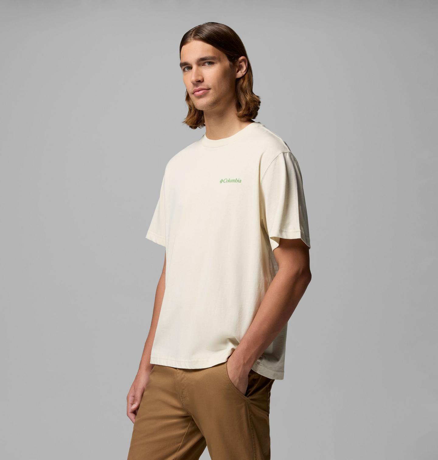 Мужская футболка Columbia Wilbert MN CSC Short Sleeve, цвет: Меловой — фото 4