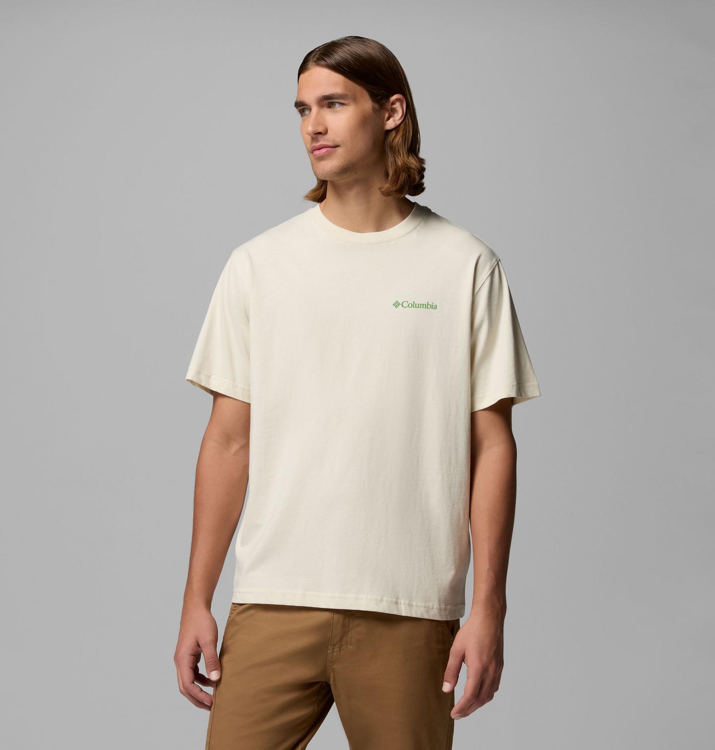 Мужская футболка Columbia Wilbert MN CSC Short Sleeve, цвет: Меловой — фото 3