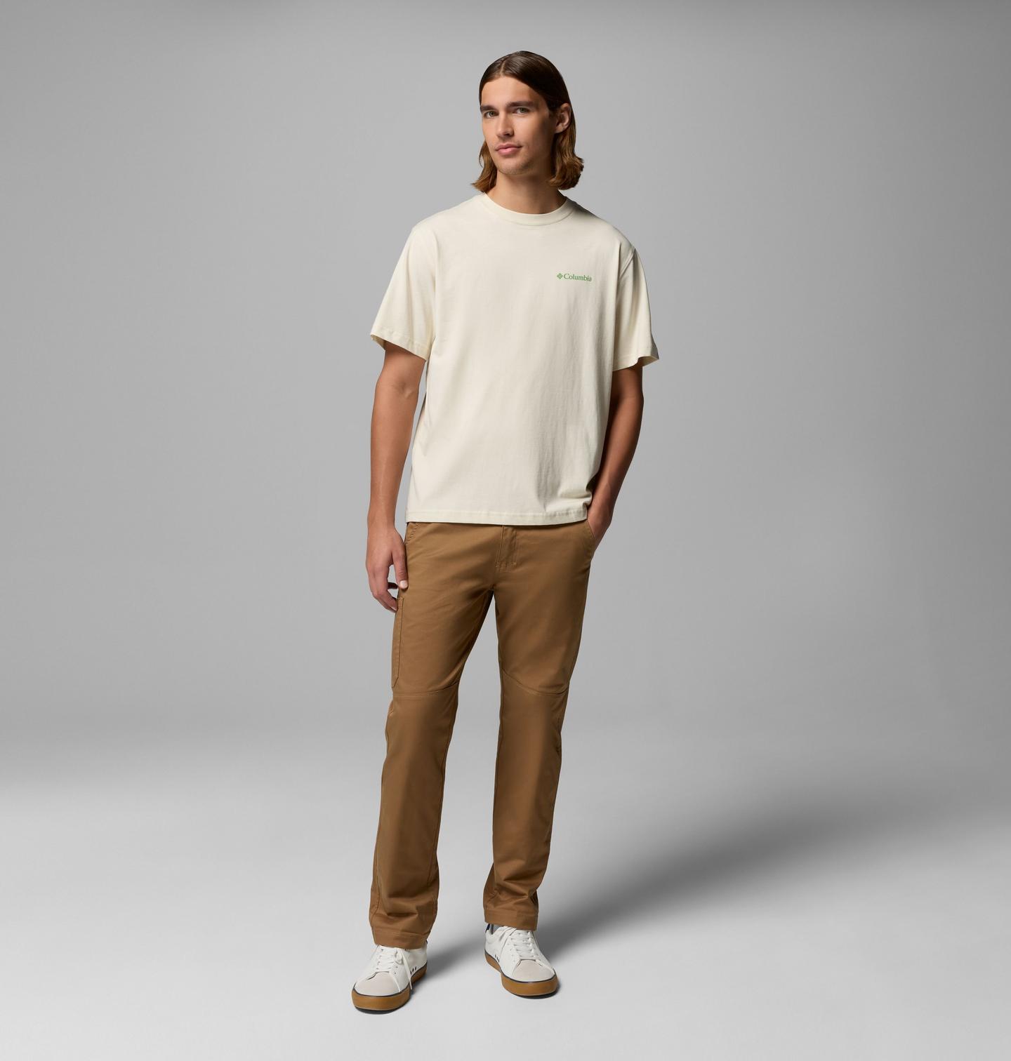 Мужская футболка Columbia Wilbert MN CSC Short Sleeve, цвет: Меловой — фото 2