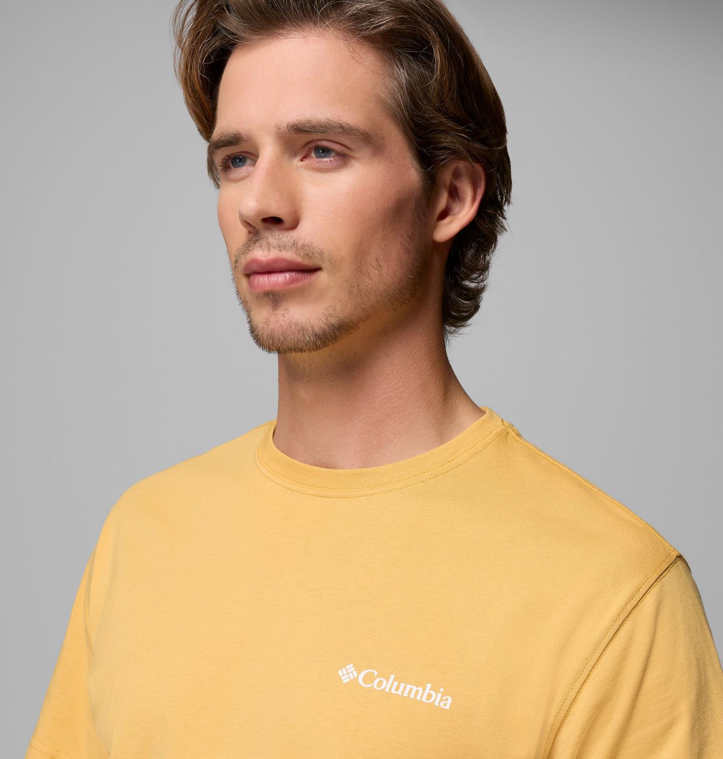 Мужская футболка Columbia Willie Bear CSC Short Sleeve, цвет: Горчичный — фото 4