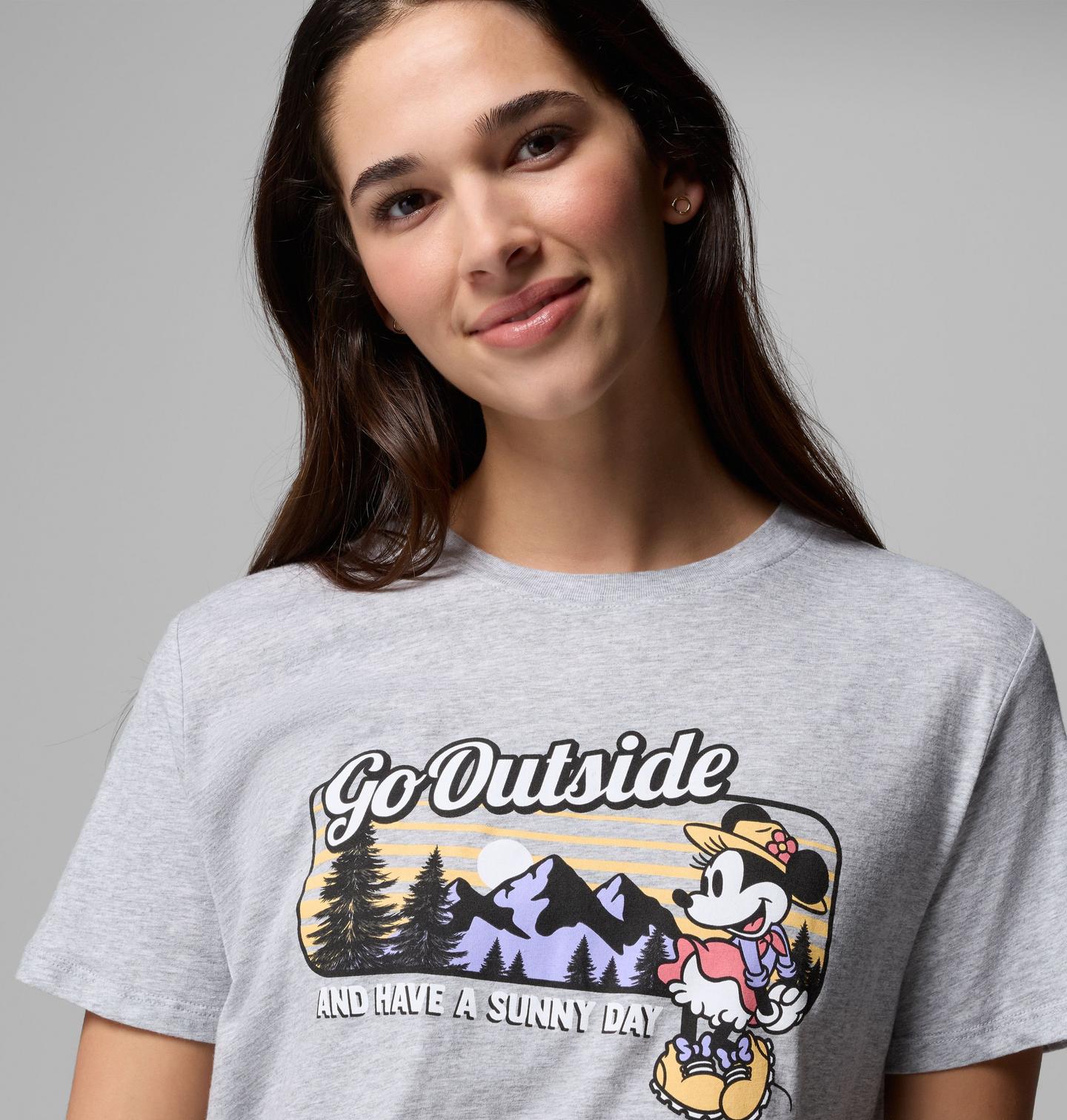 Женская футболка Columbia Sunny Day, цвет: Серый меланжевый — фото 4