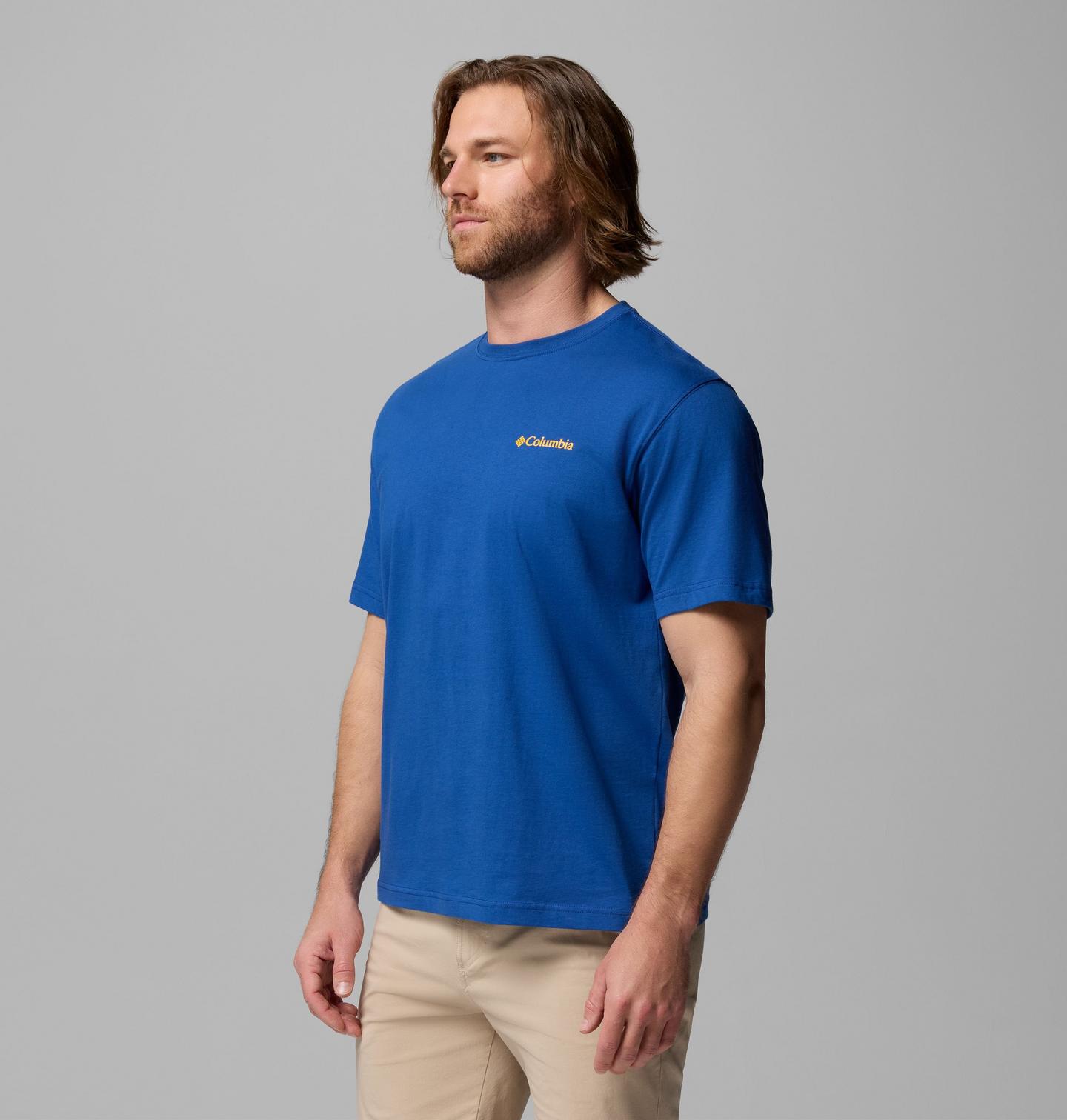 Мужская футболка Columbia Dennis Sasquatch Graphic, цвет: Синий — фото 4