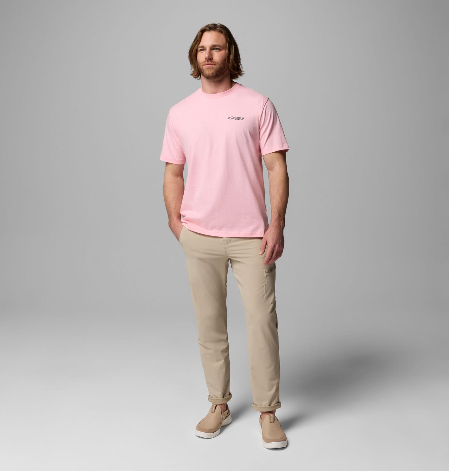 Мужская футболка Columbia Texas Slit PFG Graphic, цвет: Cupid — фото 2