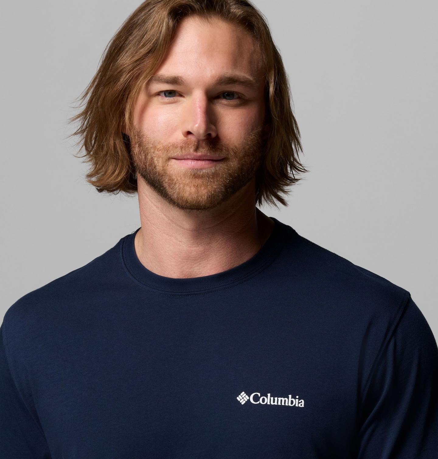 Мужская футболка Columbia Barry Eagle CSC, цвет: Тёмно-синий — фото 4