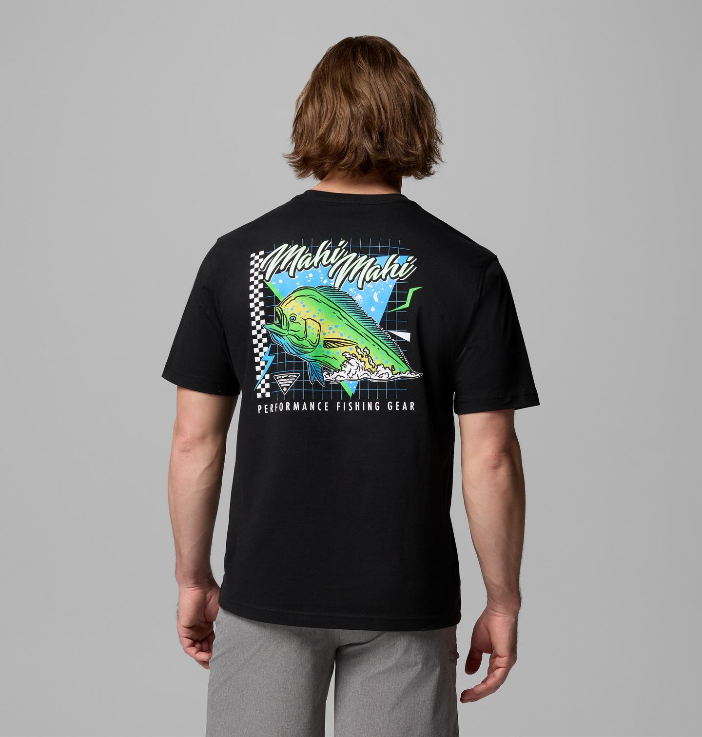 Мужская футболка Columbia Neon Mahi Mahi PFG Graphic, цвет: Чёрный — фото 1
