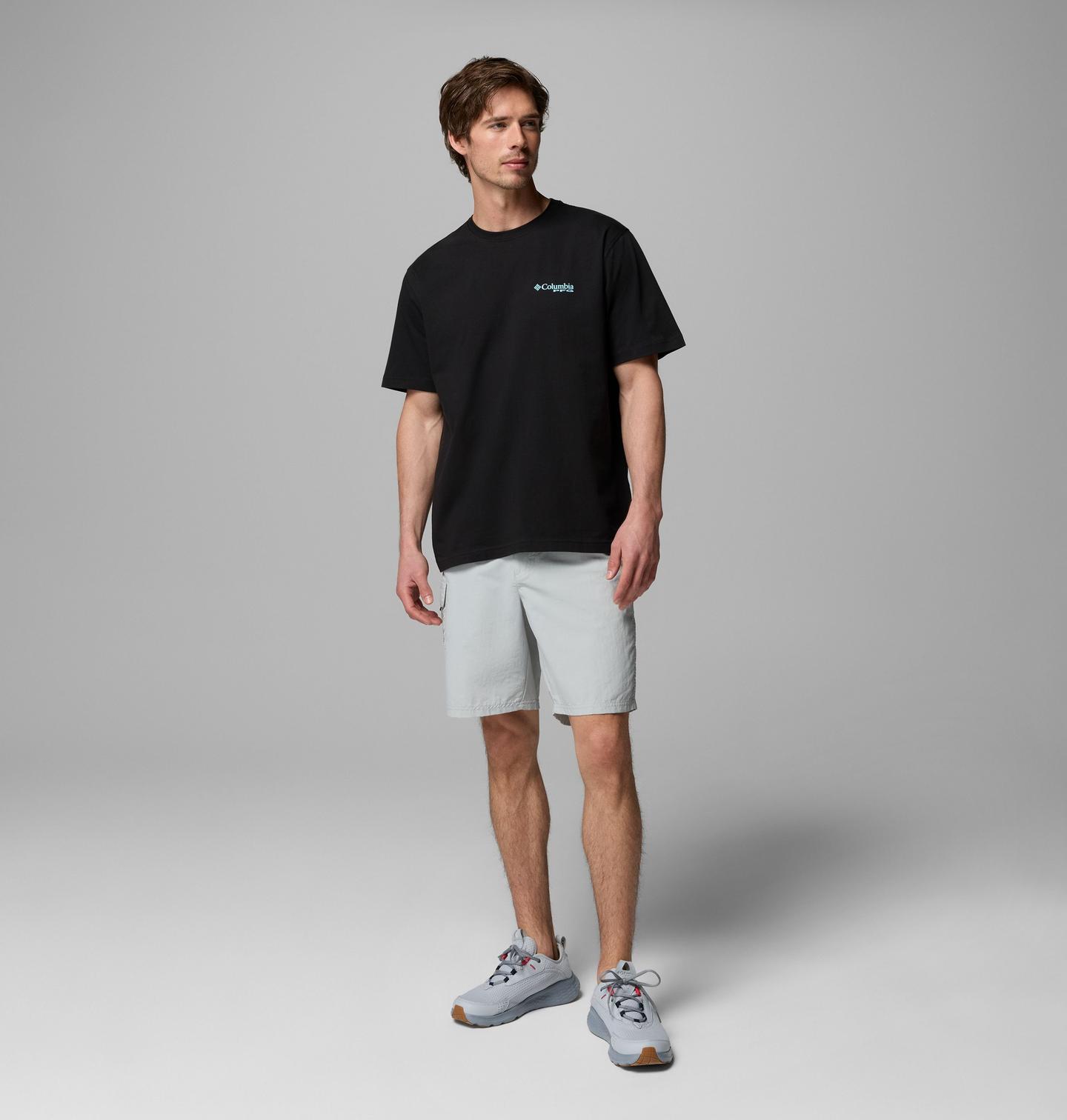 Мужская футболка Columbia Craby PFG, цвет: Чёрный — фото 2