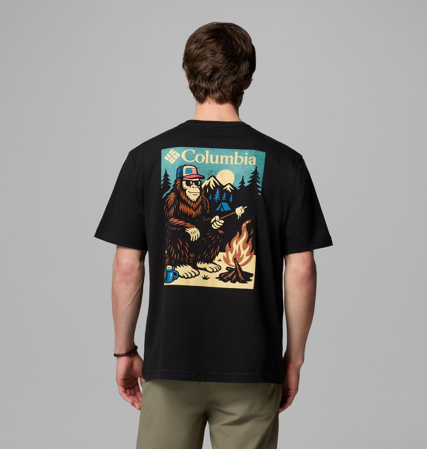 Мужская футболка Columbia Squatchin CSC, цвет: Чёрный — фото 1