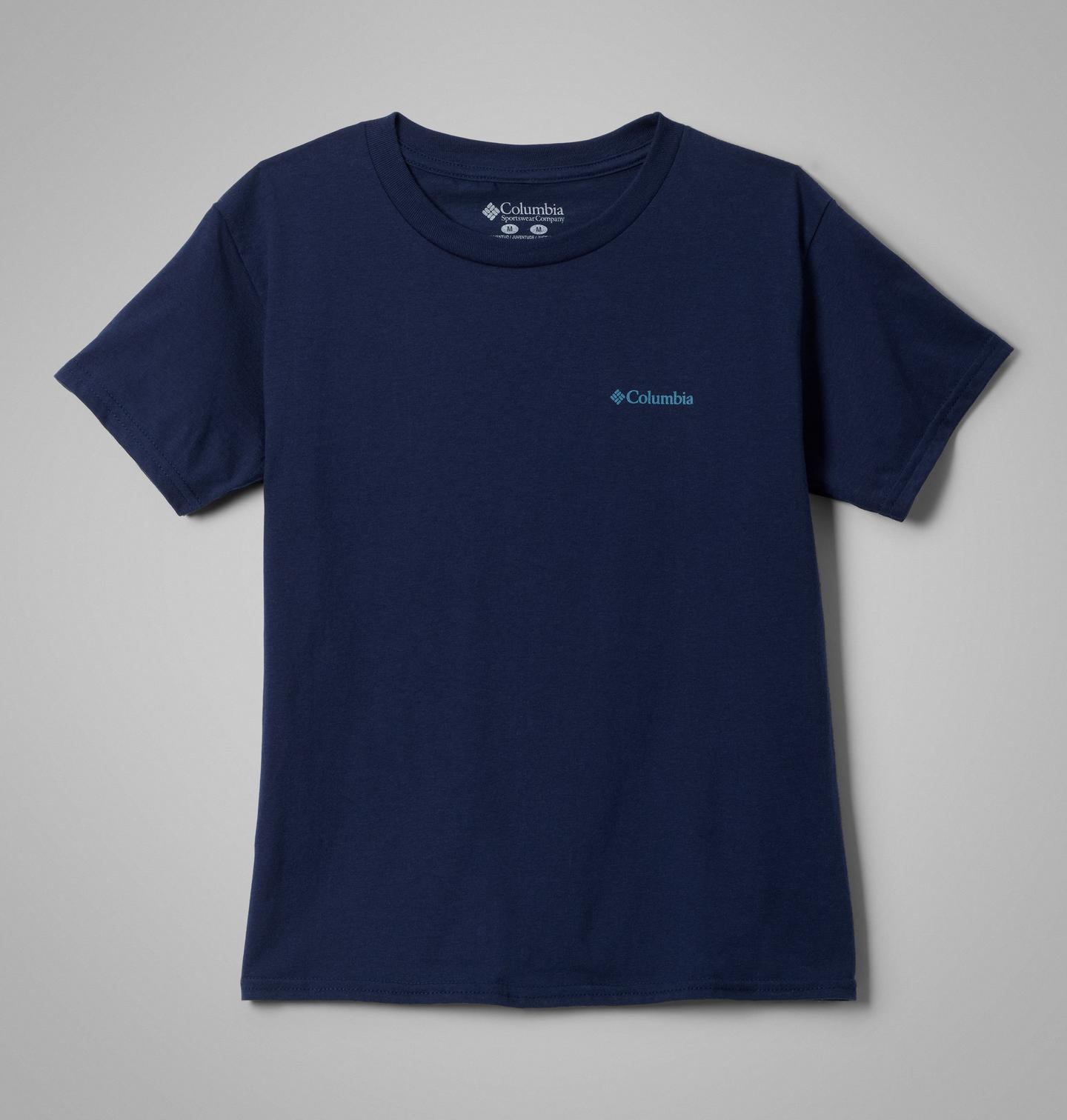 Детская футболка Columbia Terrain CSC Short Sleeve, цвет: Тёмно-синий — фото 2