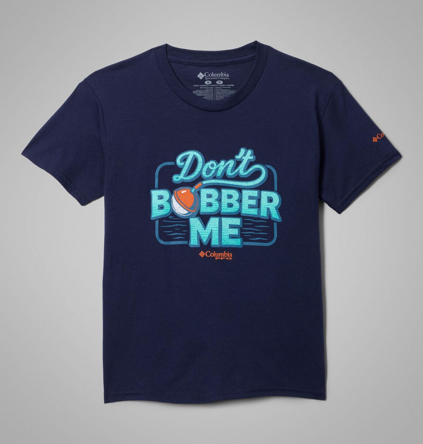Детская футболка Columbia Bobber PFG Short Sleeve, цвет: Тёмно-синий — фото 1