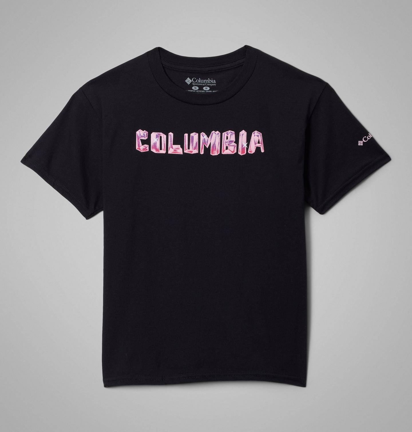 Детская футболка Columbia Crystalline Short Sleeve Graphic, цвет: Чёрный — фото 1