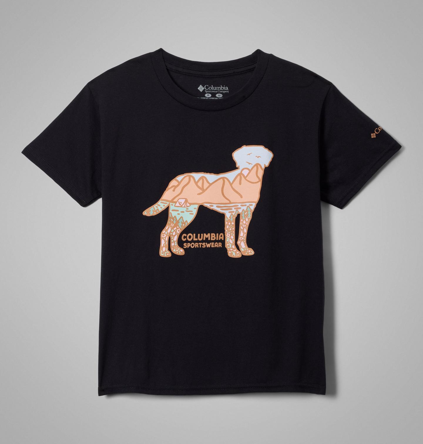 Детская футболка Columbia Dahlia Dog CSC Short Sleeve, цвет: Чёрный — фото 1