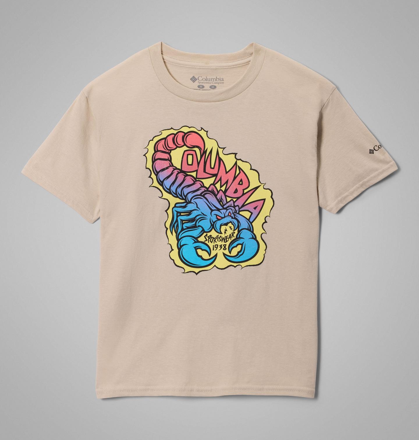 Детская футболка Columbia Stinger Scorpion CSC Short Sleeve, цвет: Серо-бежевый — фото 1