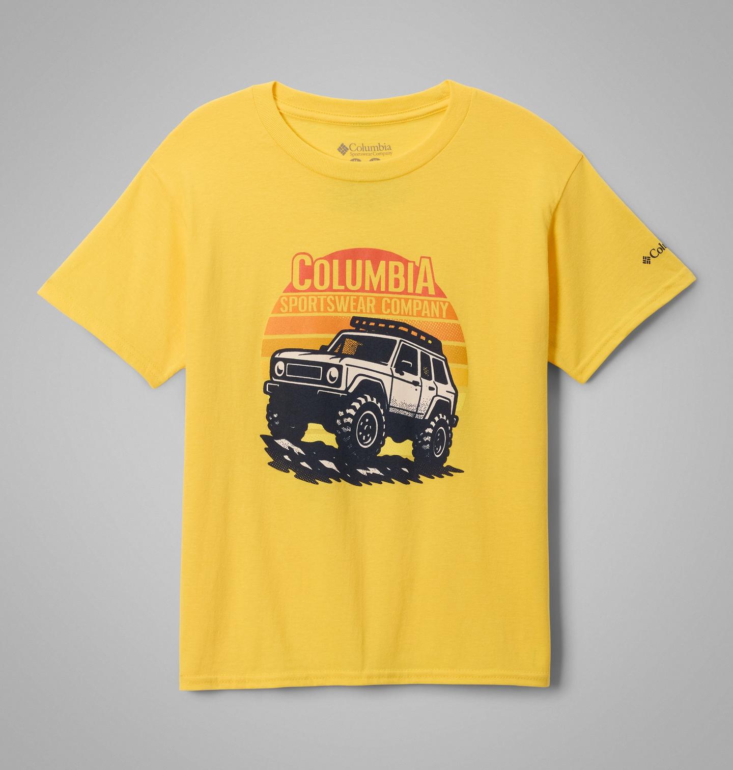 Детская футболка Columbia Sun Truck CSC Short Sleeve, цвет: Глубокий жёлтый — фото 1