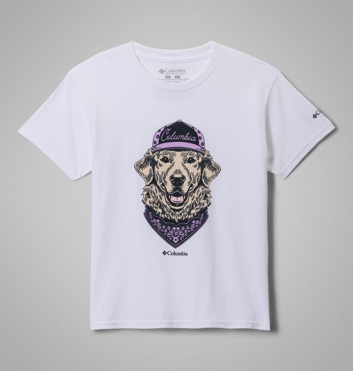 Детская футболка Columbia Daisy Dog CSC Short Sleeve, цвет: Белый — фото 1