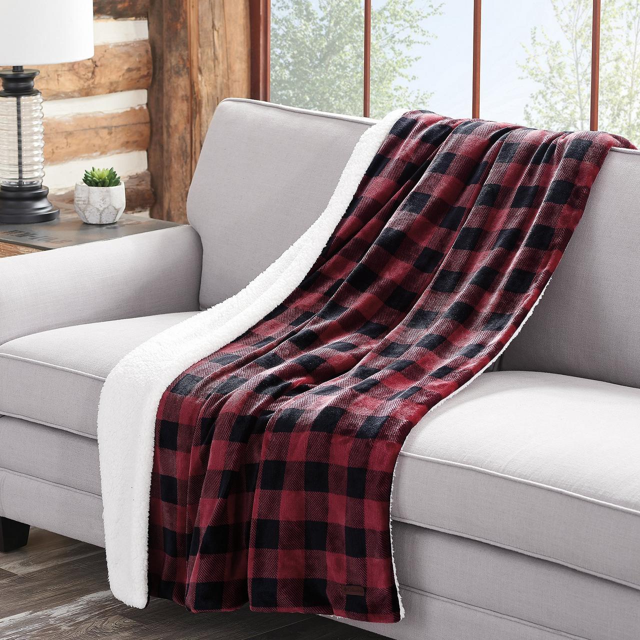 Reversible Sherpa Plush Throw 3