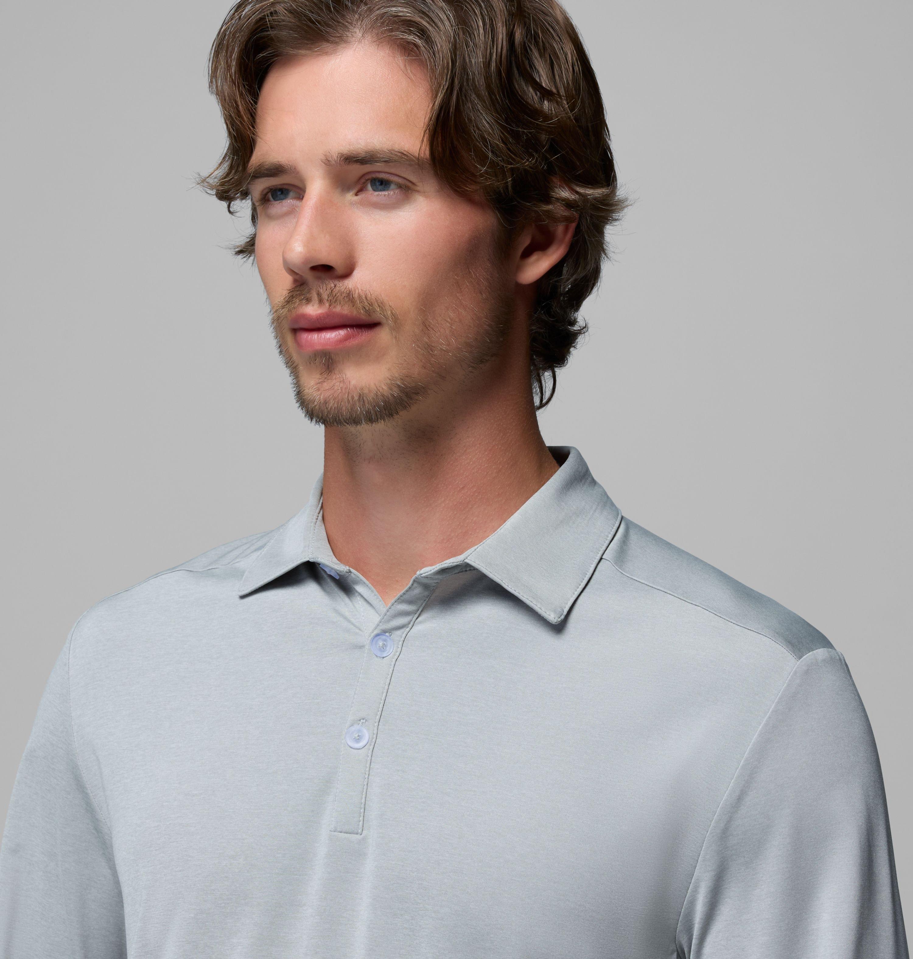 Men's Omni-Wick Pin High Long Sleeve Polo | 001 | XXL 5