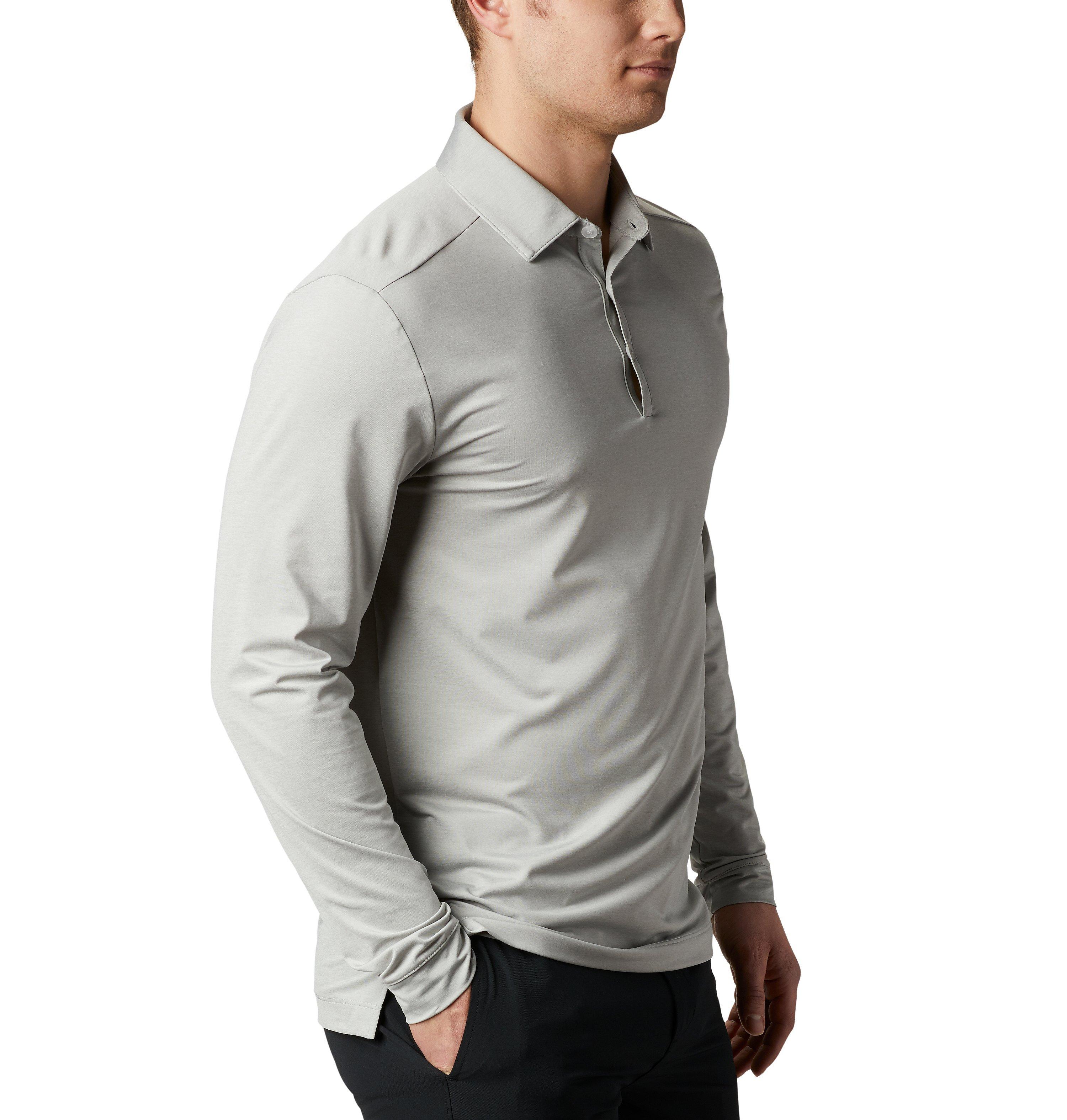 Men's Omni-Wick Pin High Long Sleeve Polo | 001 | XXL 6