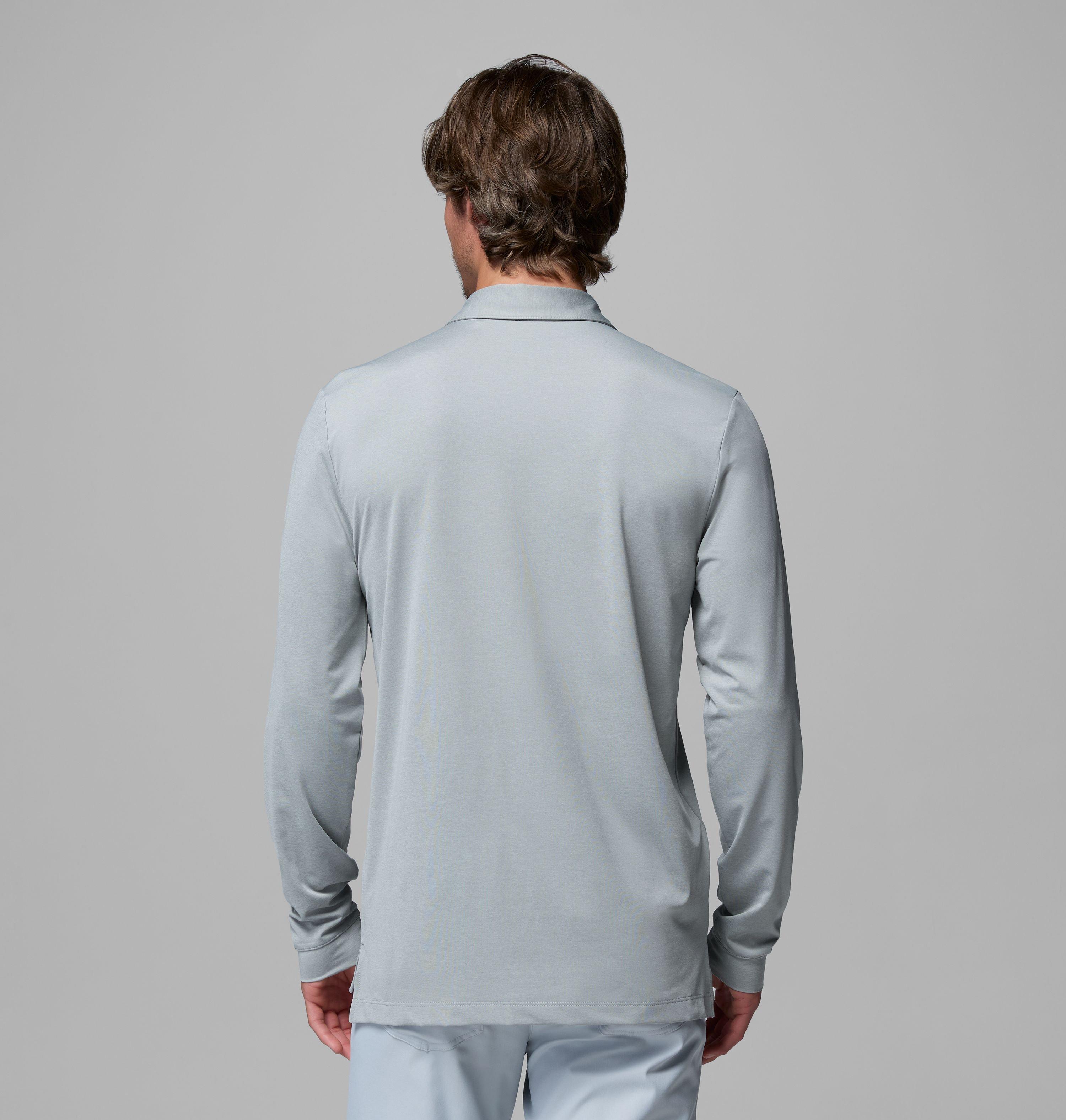 Men's Omni-Wick Pin High Long Sleeve Polo | 001 | XXL 3