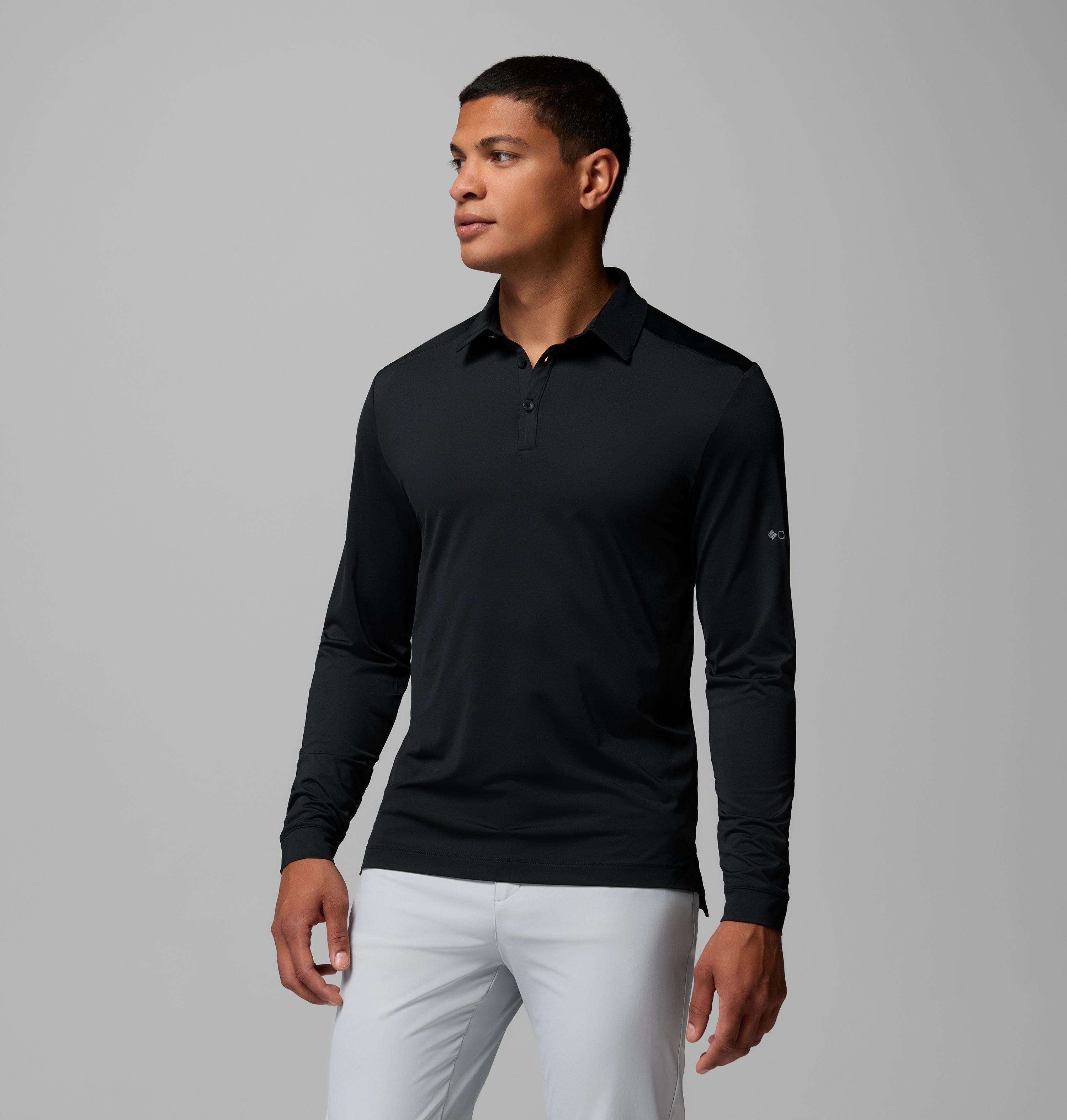 Men's Omni-Wick Pin High Long Sleeve Polo 4