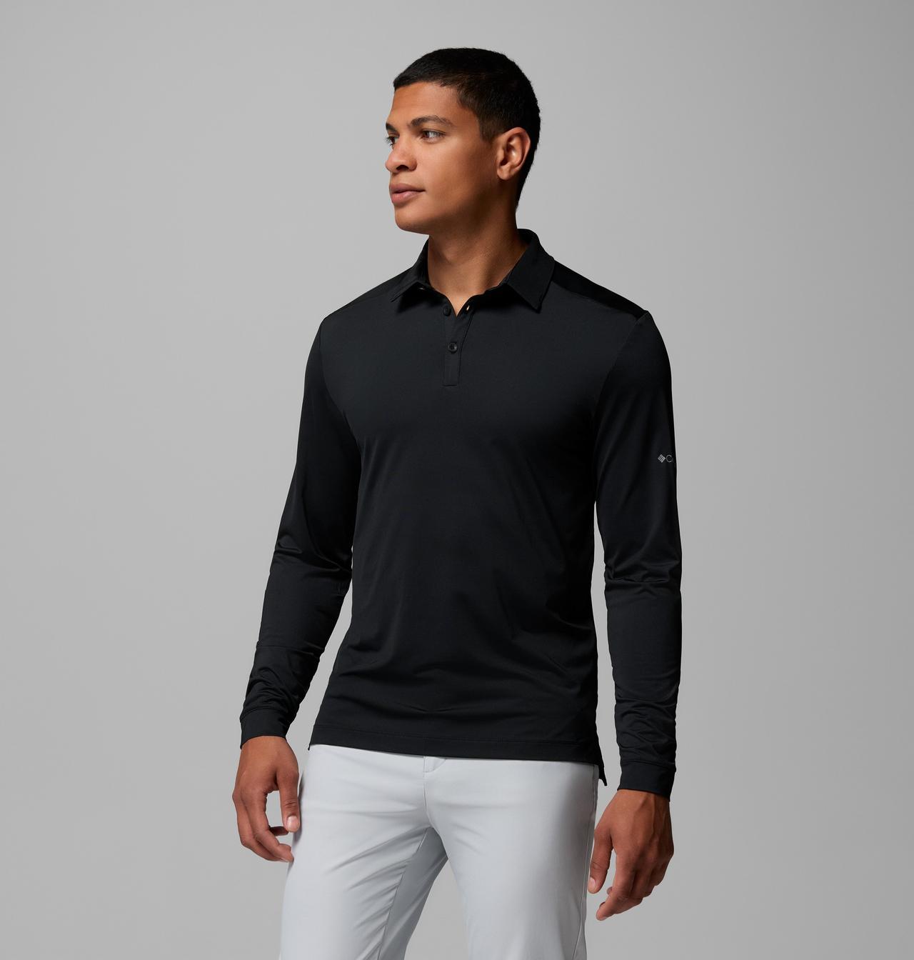 Men's Omni-Wick™ Pin High Long Sleeve Polo 4