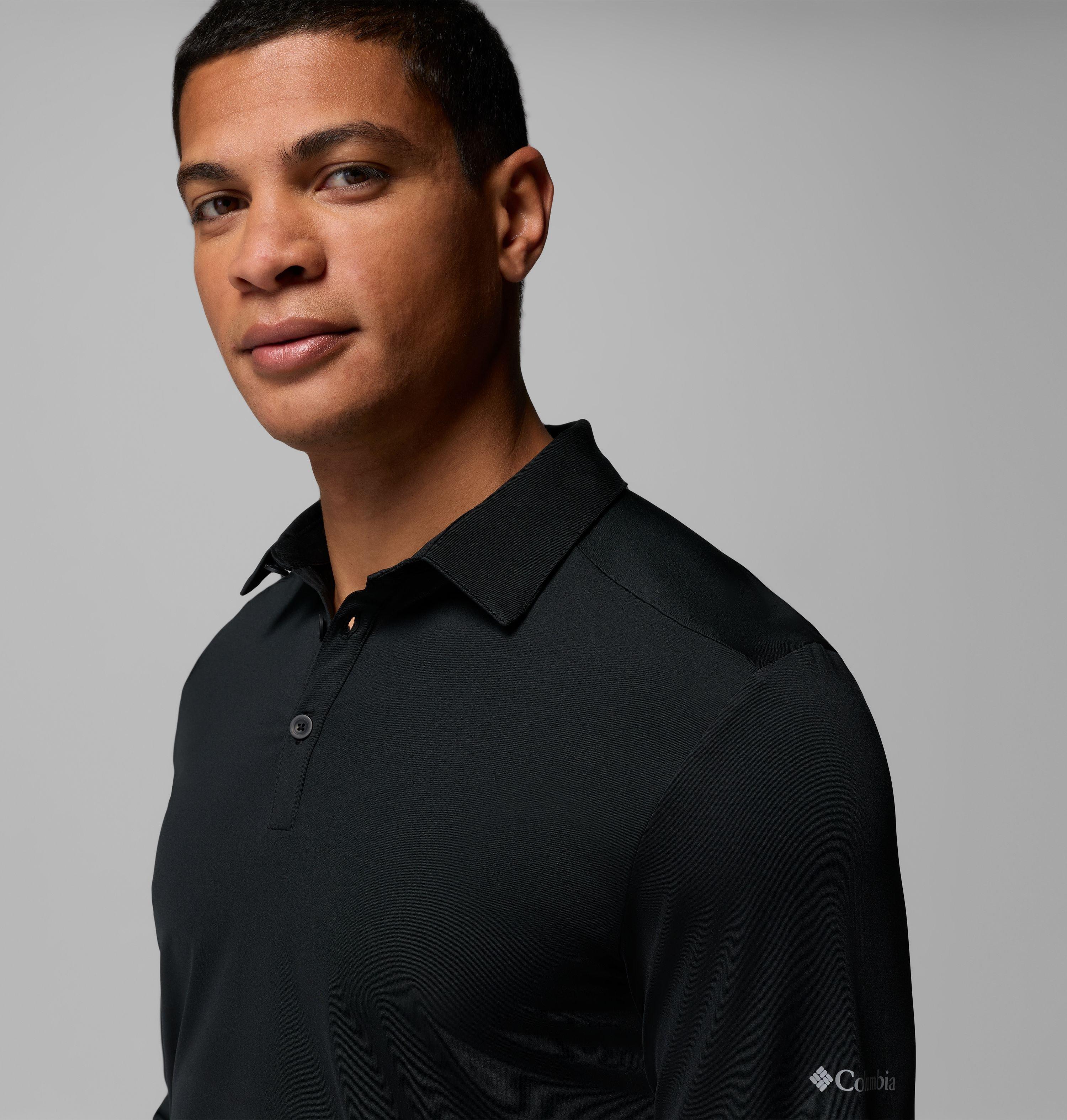 Men's Omni-Wick Pin High Long Sleeve Polo 5