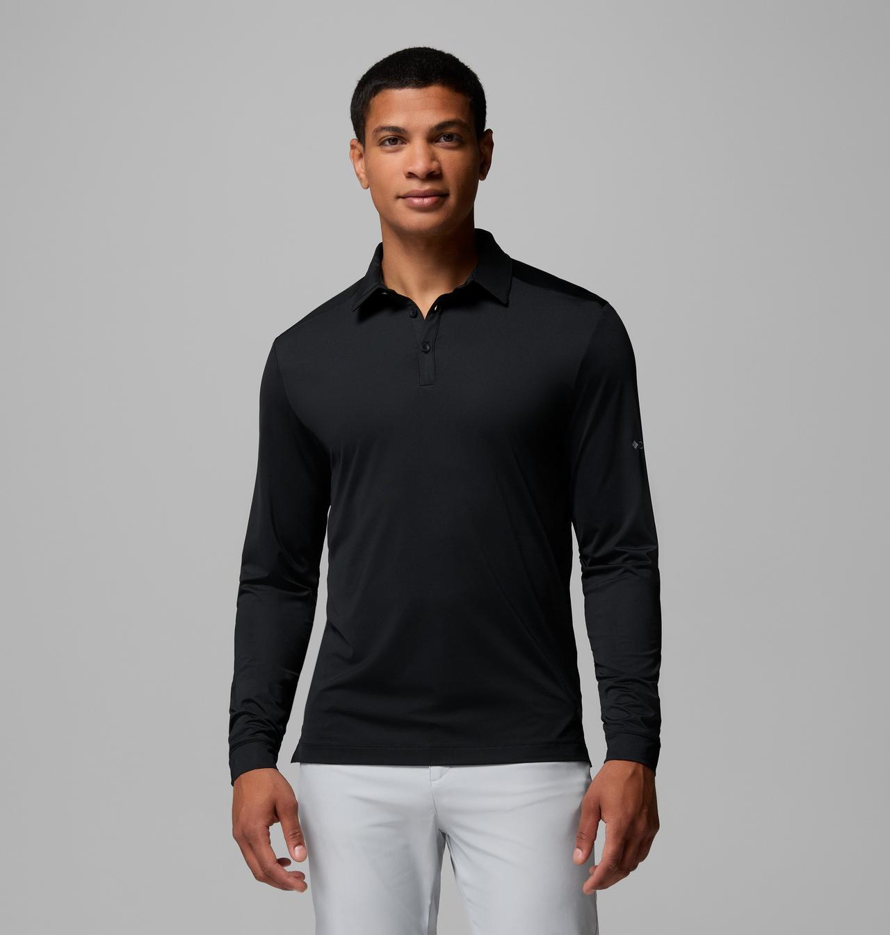 Men's Omni-Wick™ Pin High Long Sleeve Polo 1