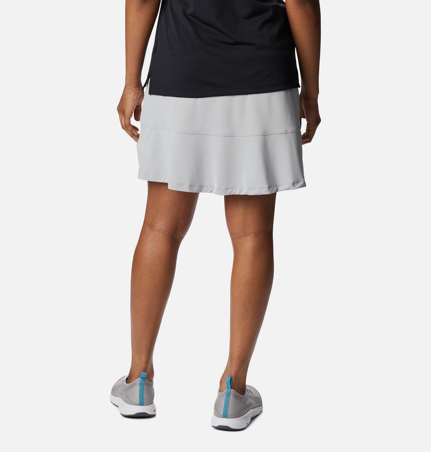 Женская юбка-шорты Columbia Qualifier Golf Skort, цвет: Холодный серый — фото 2