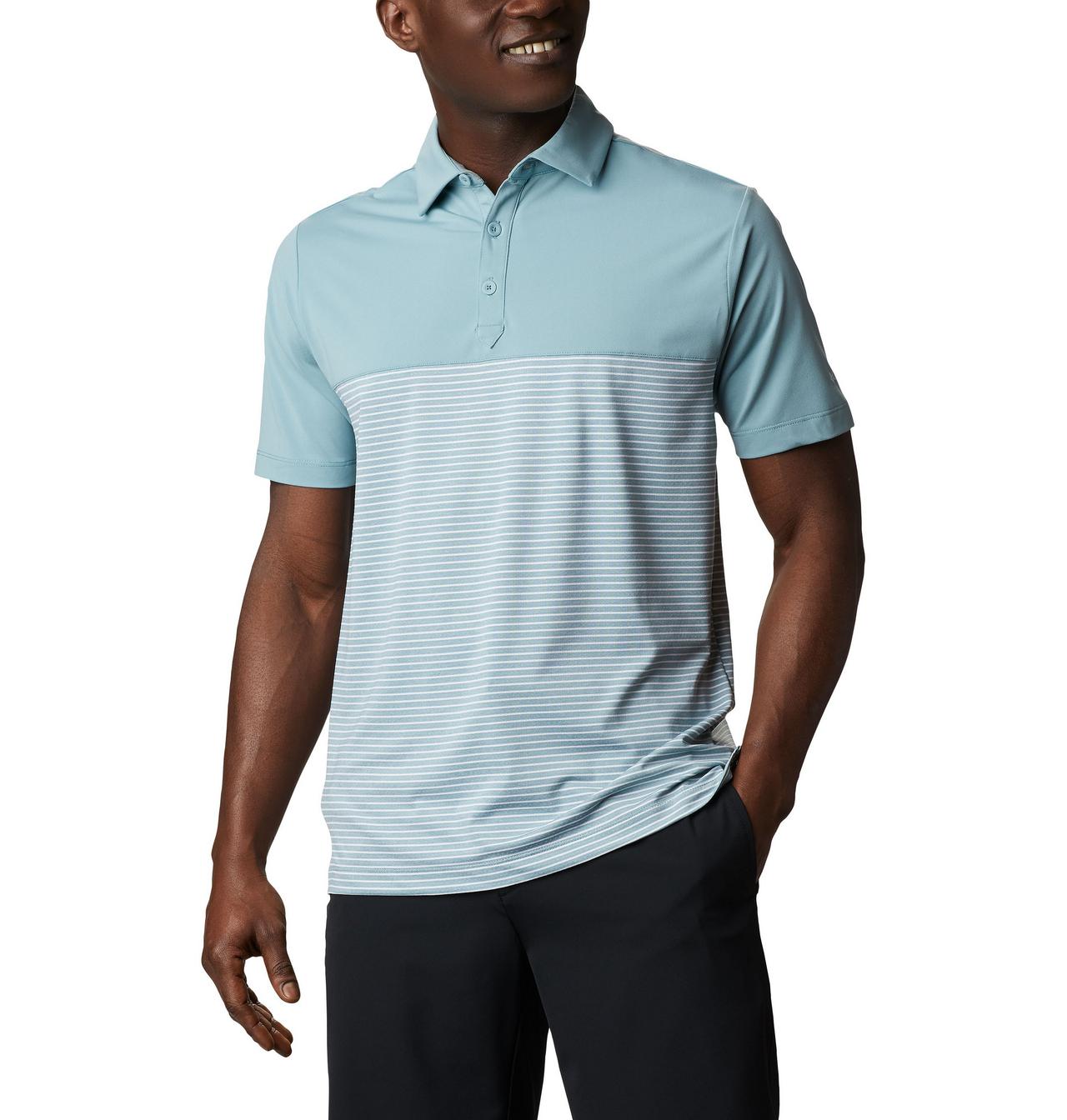 Men's Stacked Golf Polo 1